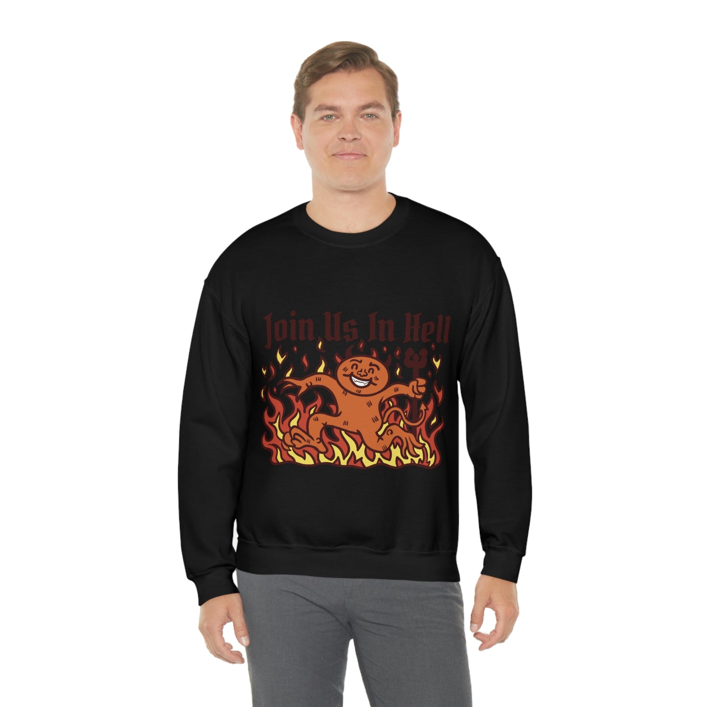 Join Us In Hell Cute Demon, Goth Aesthetic Sweatshirt