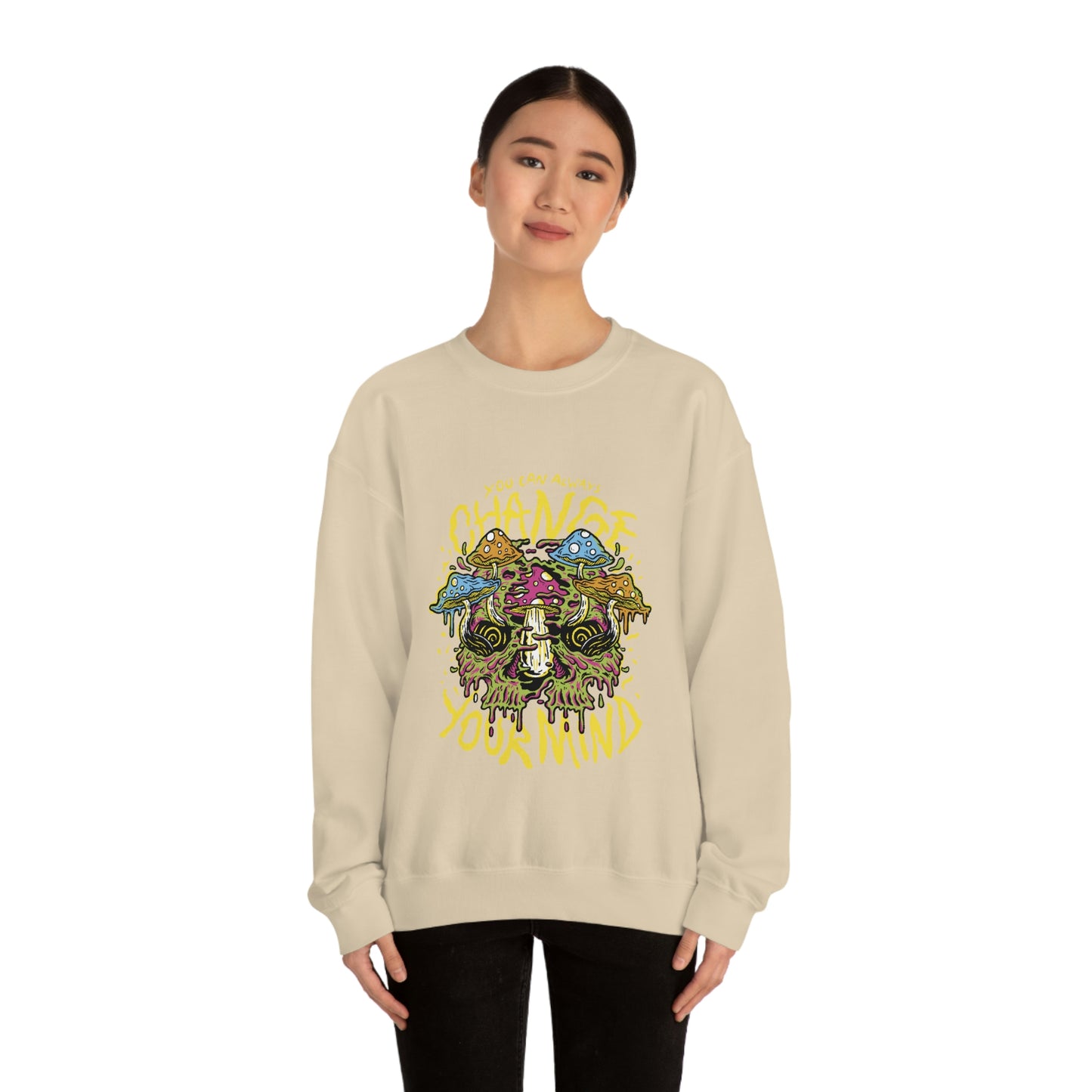 Cottagecore You Can ALways Change Your Mind Psychedelic Sweatshirt