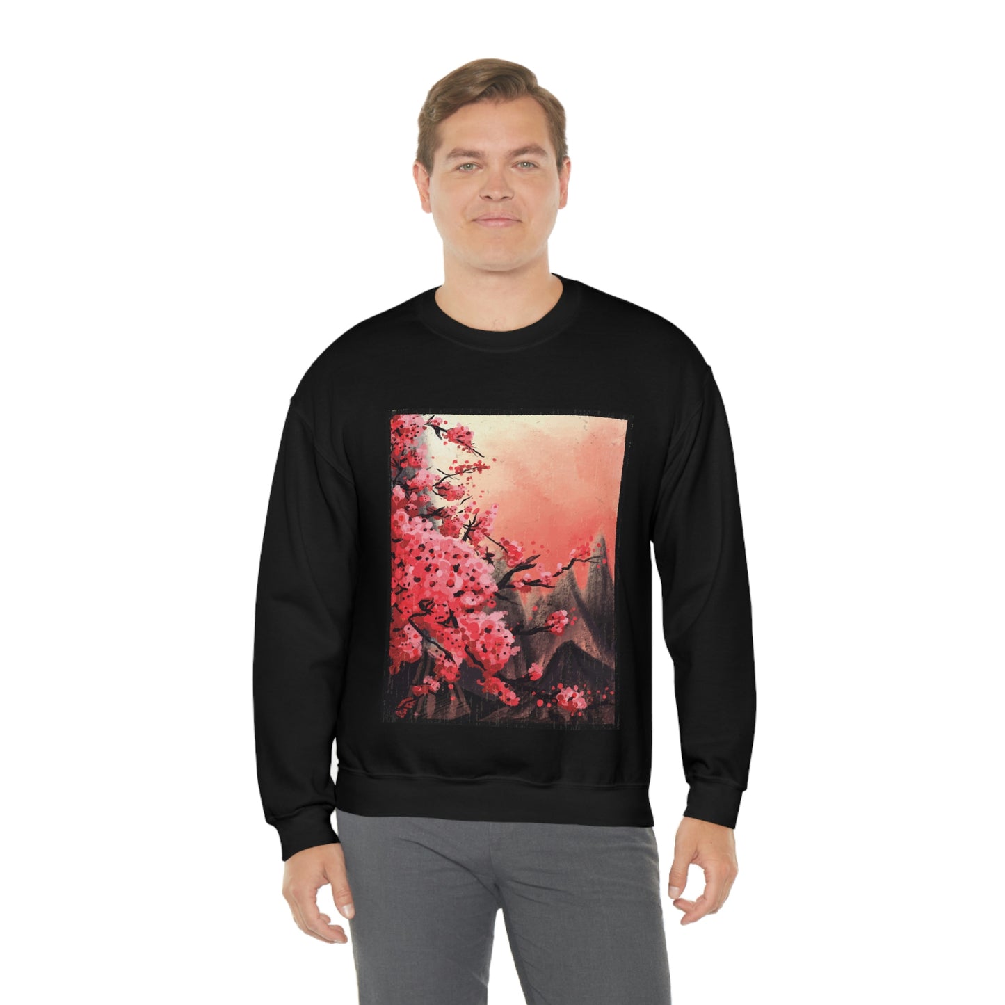 Indie Japanese Art, Japan Streeetwear Retro, Japanese Aesthetic Blossom Sweatshirt