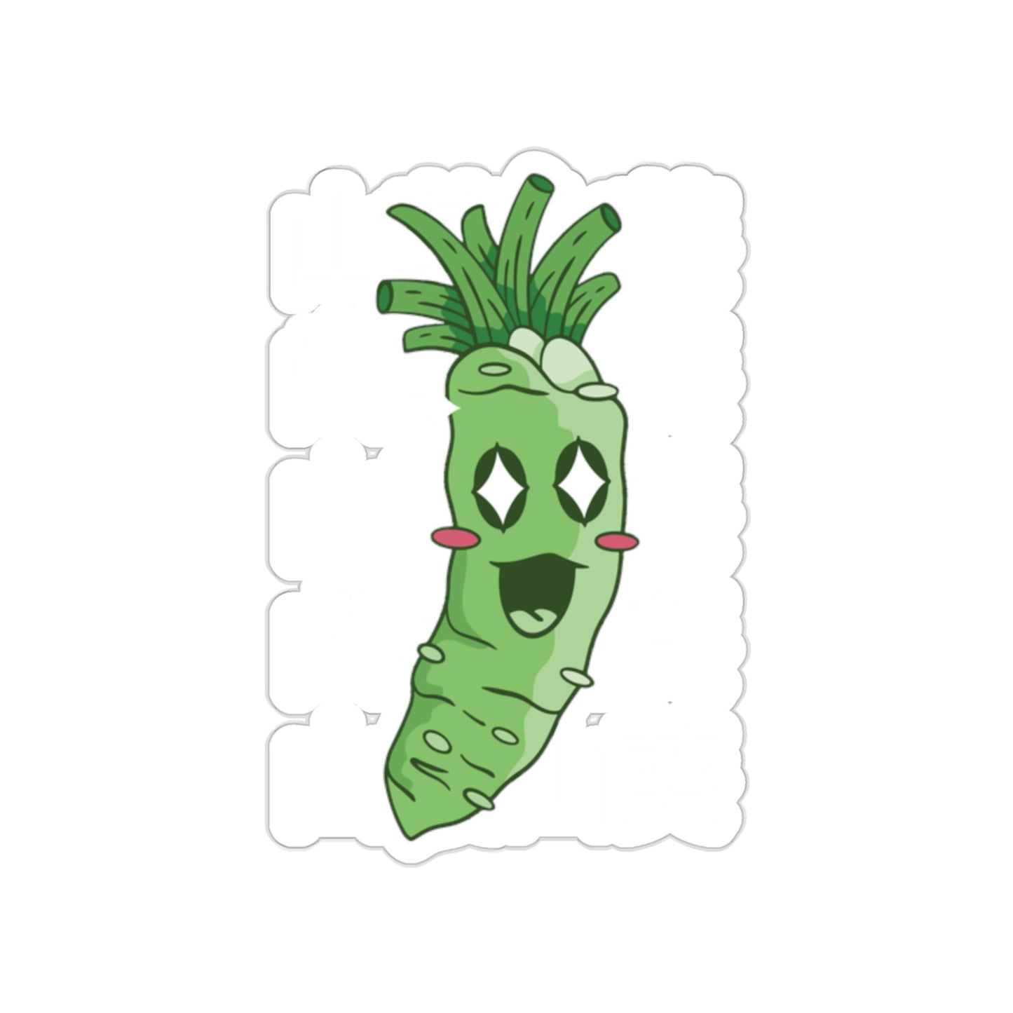 Wasabi Root Pastel Kawaii Aesthetic, Yami Kawaii, Japanese Aesthetic Otaku Cute Sticker
