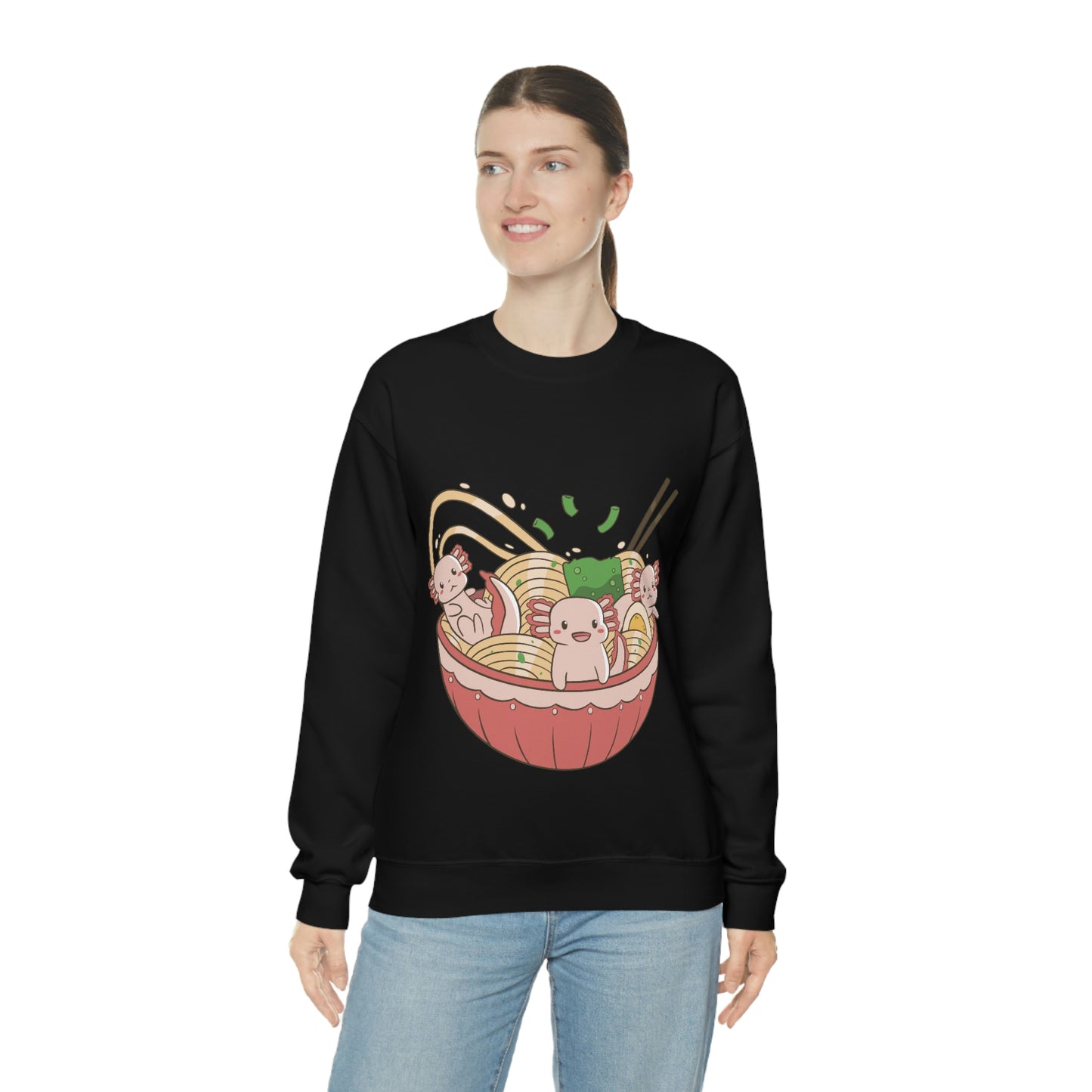Kawaii Aesthetic, Yami Kawaii Cute Axolotls in Ramen Sweatshirt