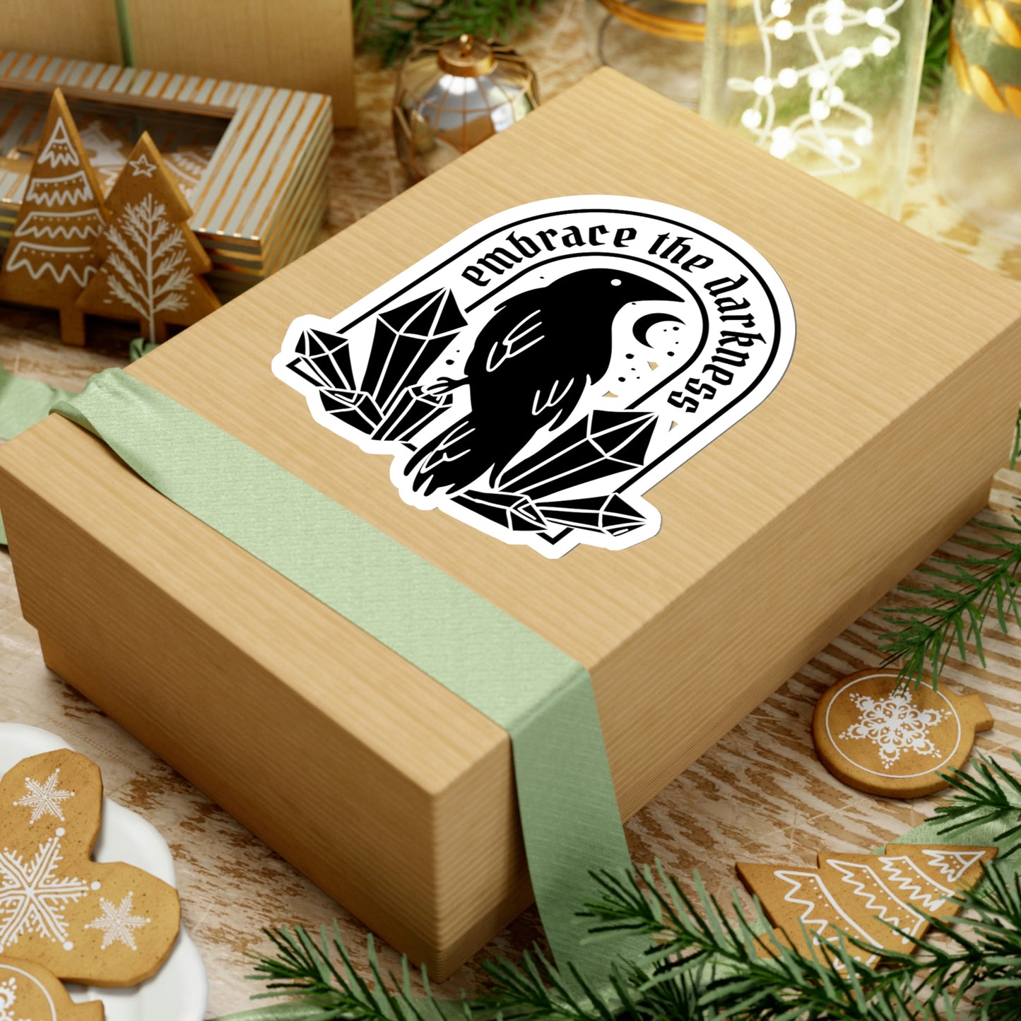 Embrace The Darkness Goth Aesthetic Sticker