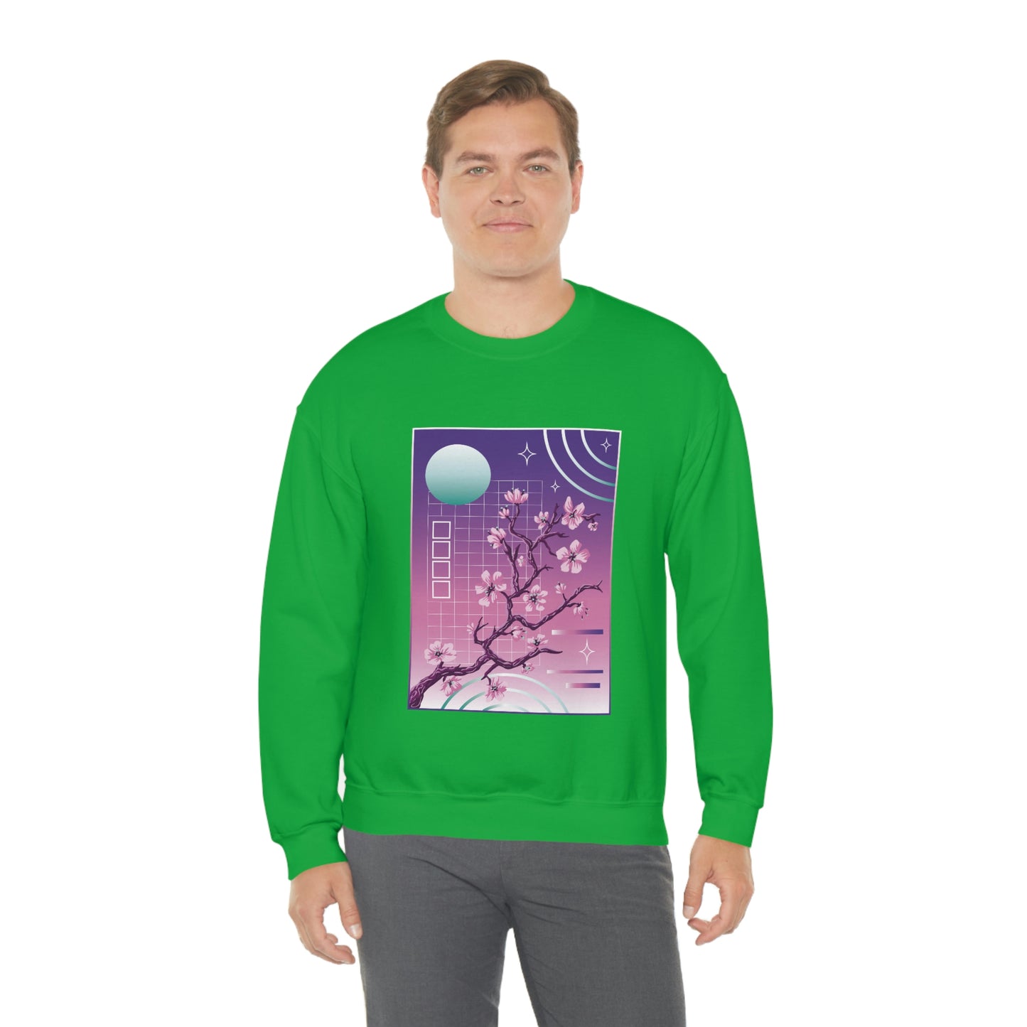 Indie Japanese Art, Japan Streeetwear Retro, Japanese Aesthetic Blossom Sweatshirt