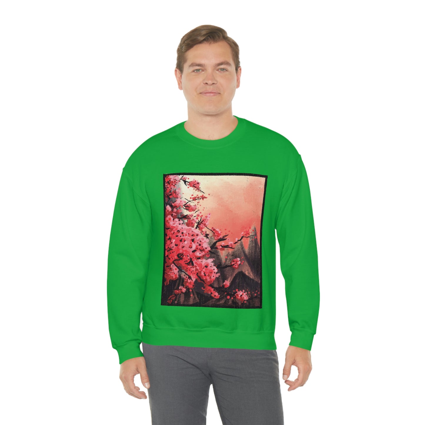 Indie Japanese Art, Japan Streeetwear Retro, Japanese Aesthetic Blossom Sweatshirt