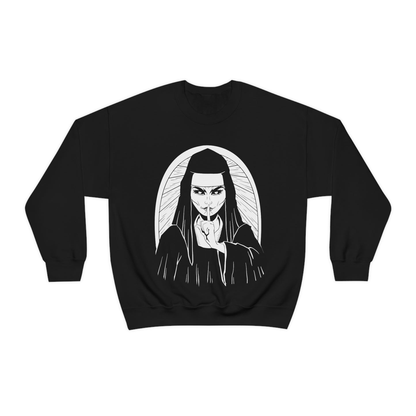 Scary Nun Goth Aesthetic Sweatshirt