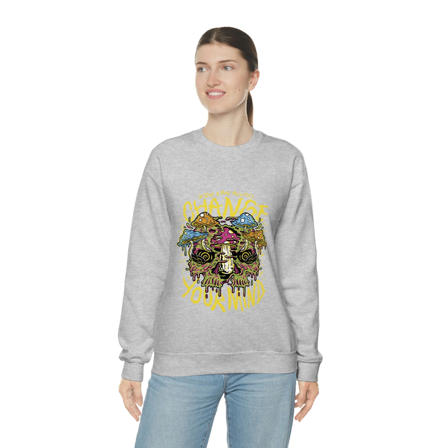 Cottagecore You Can ALways Change Your Mind Psychedelic Sweatshirt