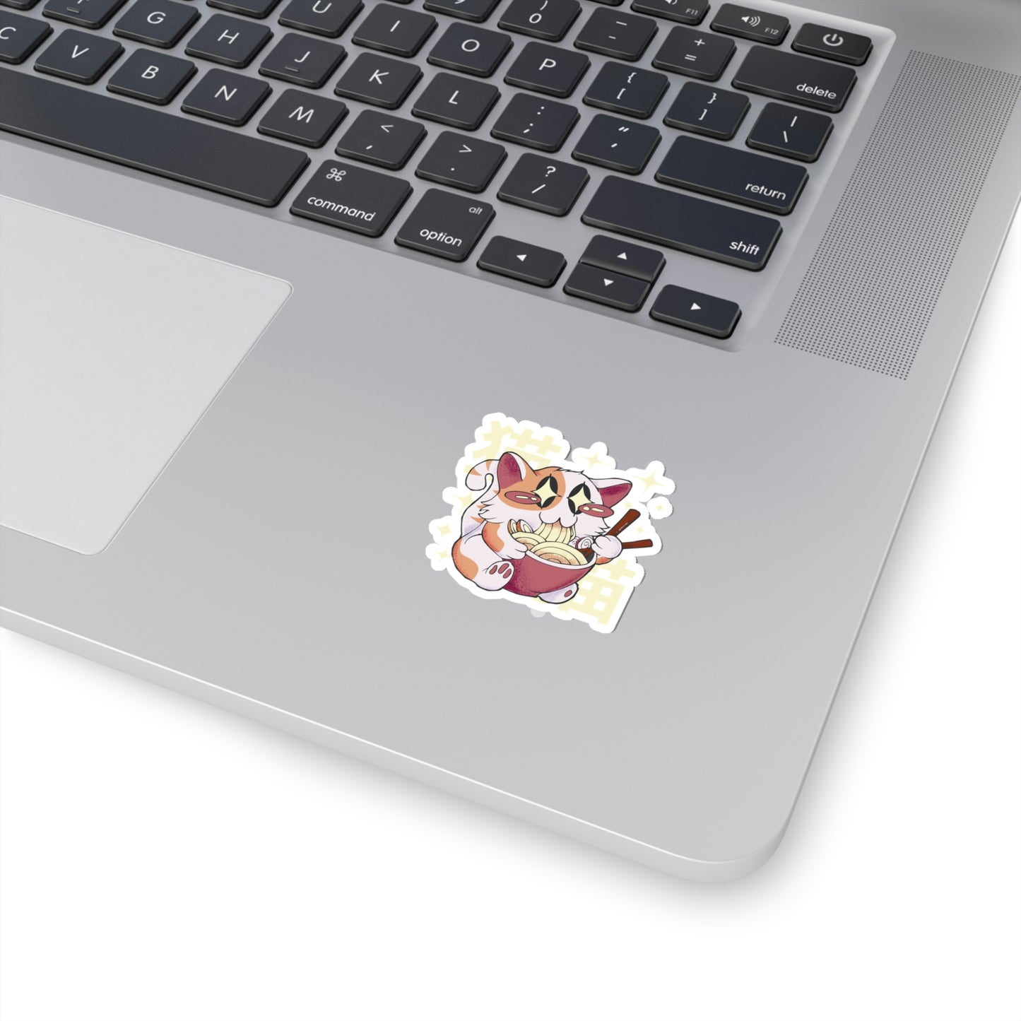Cute Cat Eating Ramen Pastel Kawaii Aesthetic, Yami Kawaii, Japanese Aesthetic Otaku Sticker