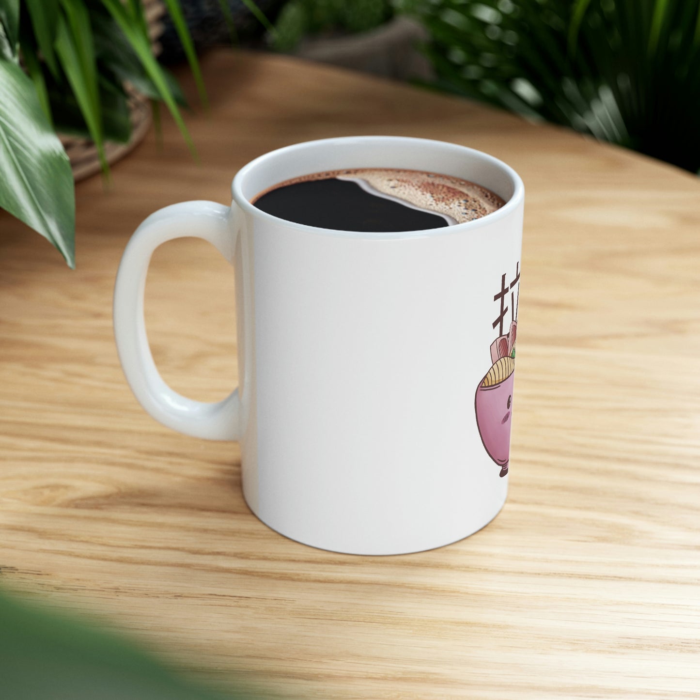 Ramen Pastel Kawaii Aesthetic, Yami Kawaii, Japanese Aesthetic Otaku White Ceramic Mug 11oz