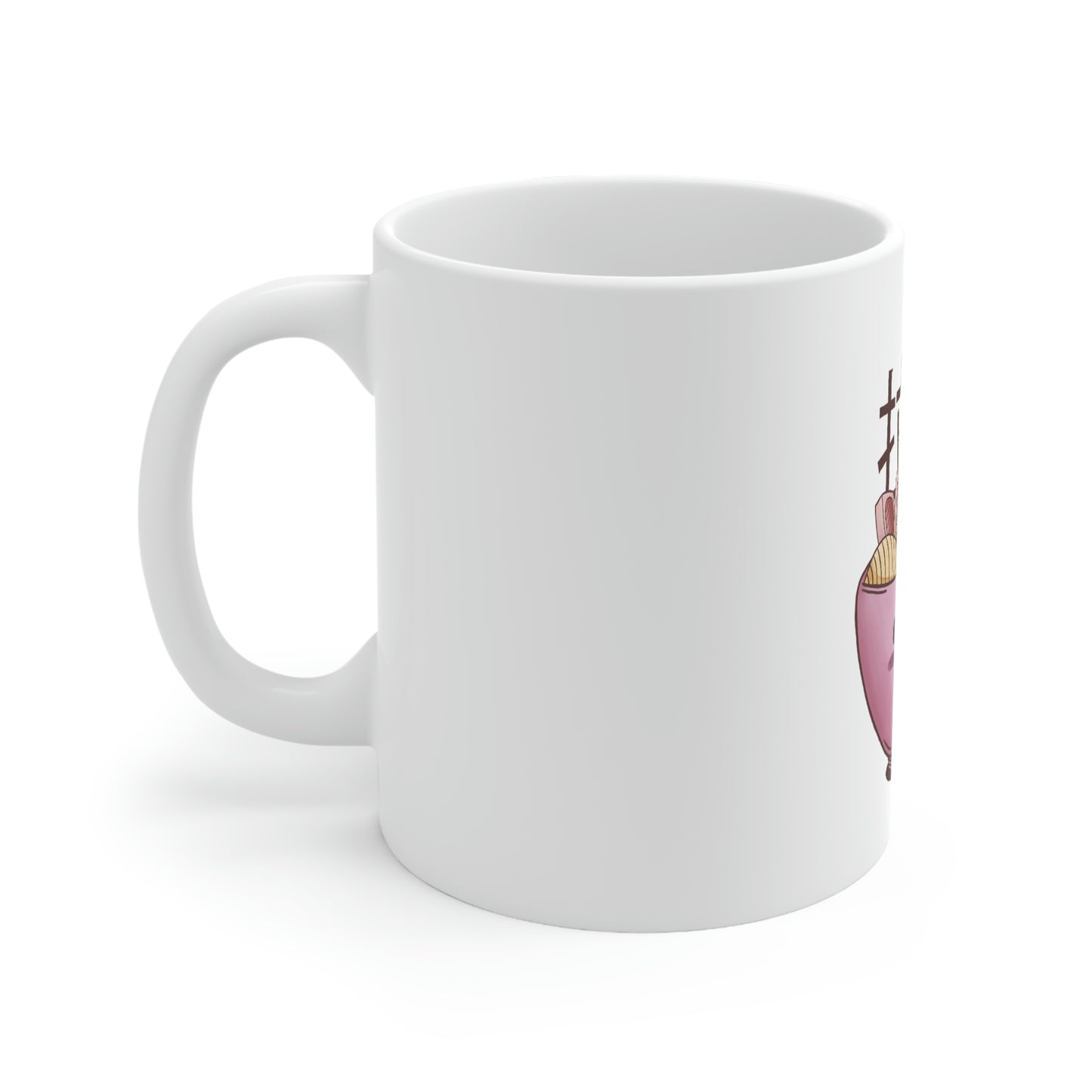 Ramen Pastel Kawaii Aesthetic, Yami Kawaii, Japanese Aesthetic Otaku White Ceramic Mug 11oz