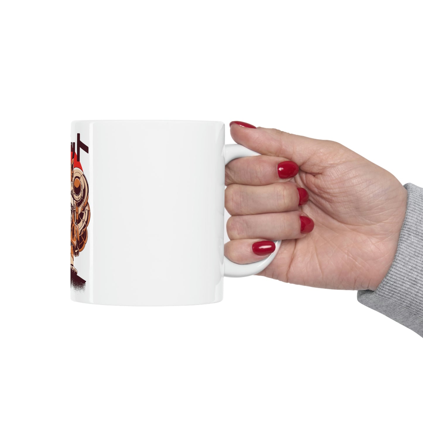 Cute Shiba Robot Pastel Kawaii Aesthetic, Yami Kawaii, Japanese Aesthetic Otaku White Ceramic Mug 11oz