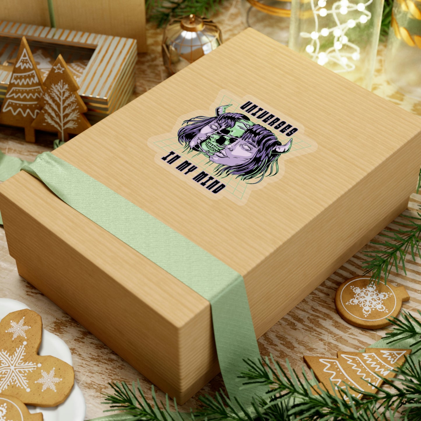 Universes In My Mind Pastel Goth Aesthetic Cyber Sticker