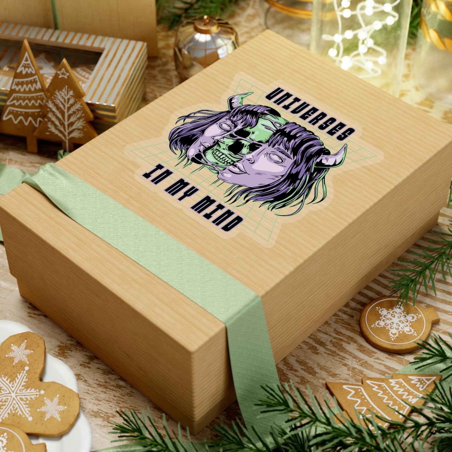 Universes In My Mind Pastel Goth Aesthetic Cyber Sticker