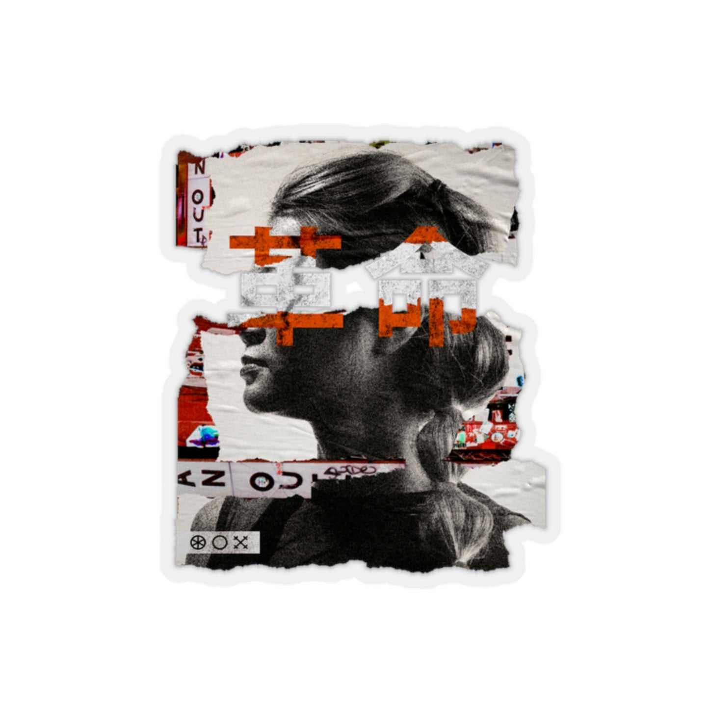 Japanese Aesthetic Revolution Graphic Sticker