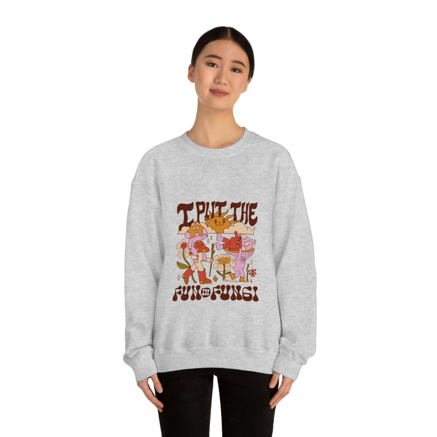 Cottagecore I Put The Fun In Fungi Sweatshirt