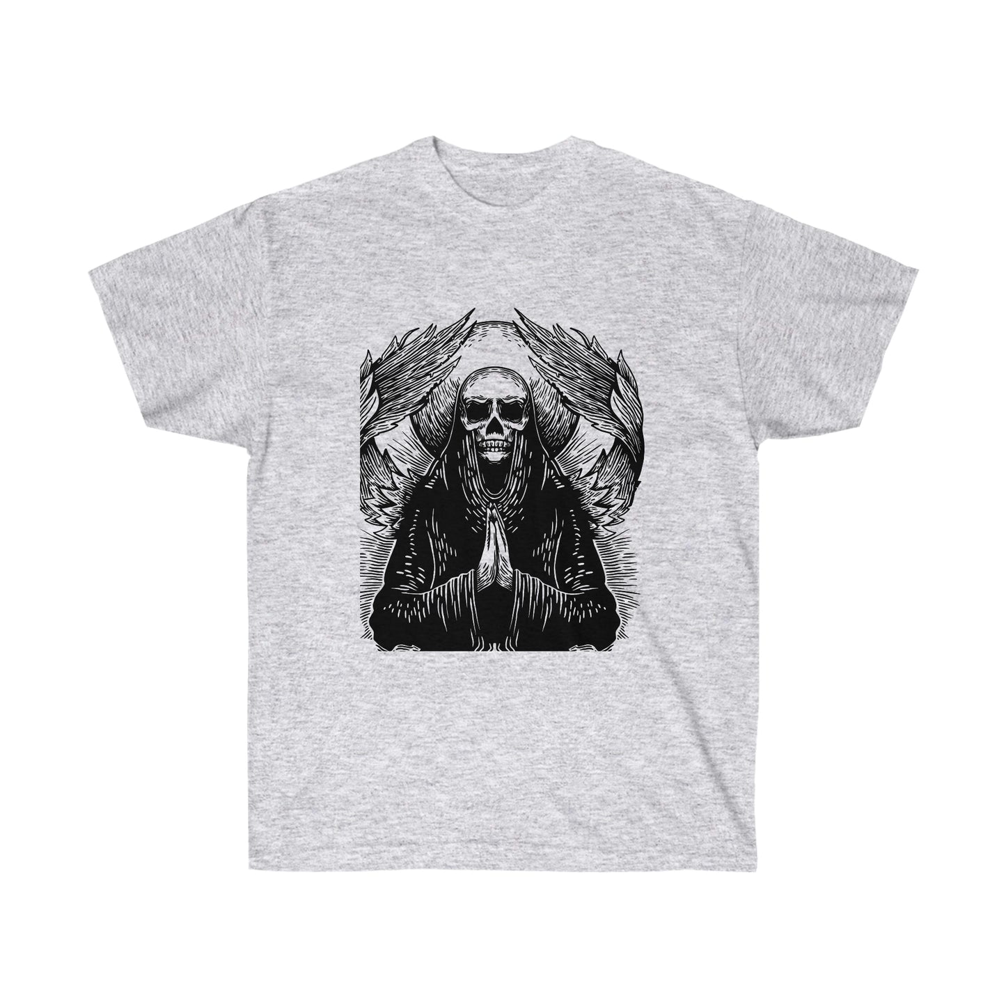 Angel Skull, Goth Aesthetic T-Shirt