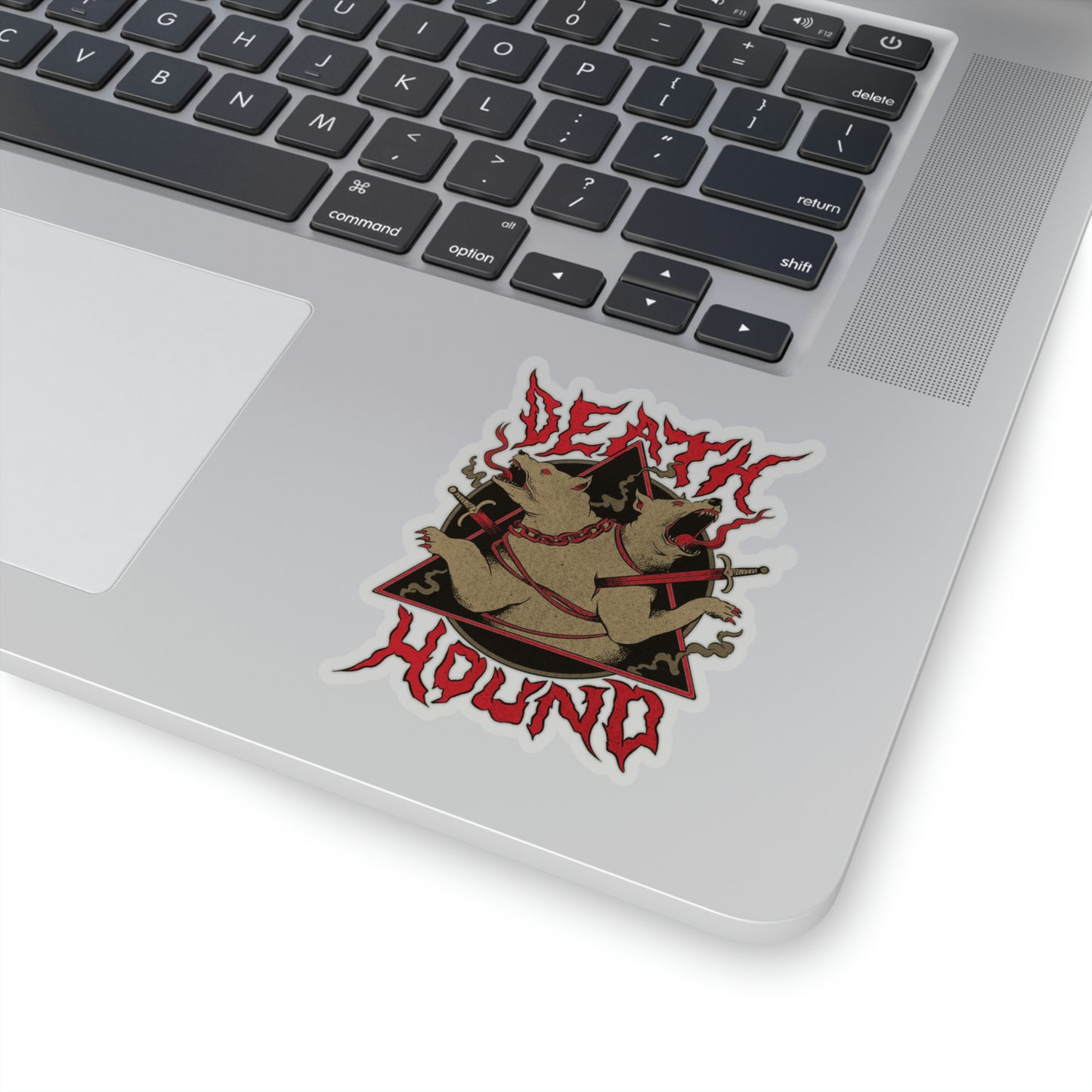 Death Hound Grunge Sticker