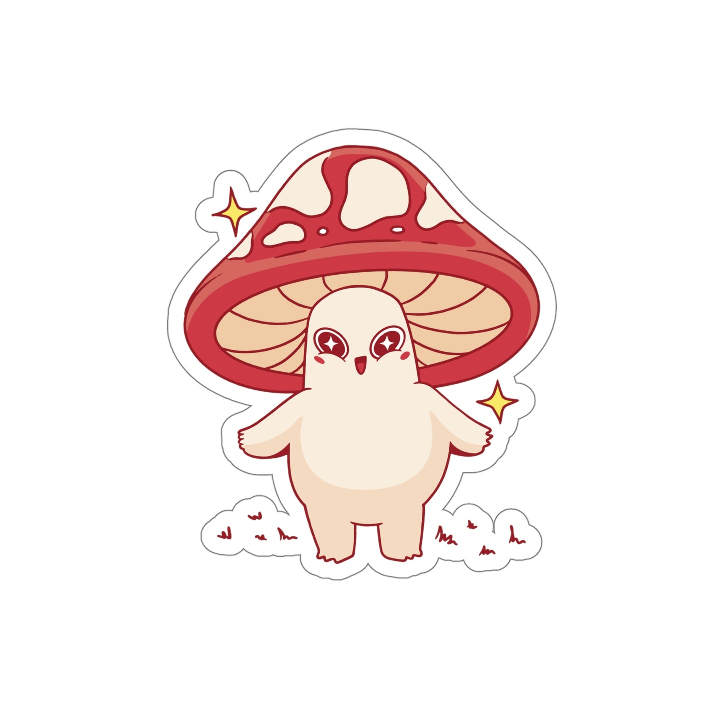 Pastel Kawaii Aesthetic, Yami Kawaii, Japanese Aesthetic Otaku Cute Mushroom Sticker