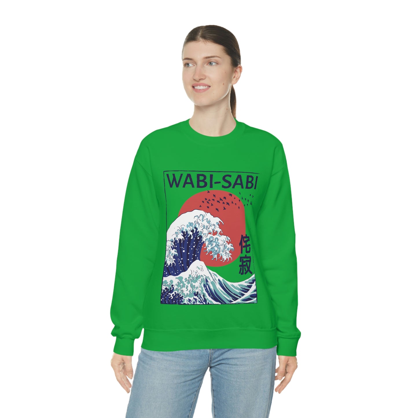 Indie Japanese Art, Japan Streeetwear Retro, Japanese Aesthetic Wave Sweatshirt