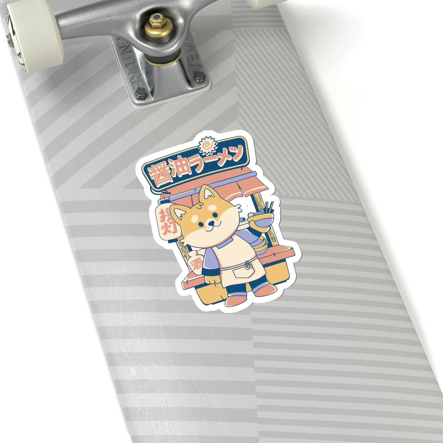 Japanese Aesthetic Ramen Shop, Corgi Sticker