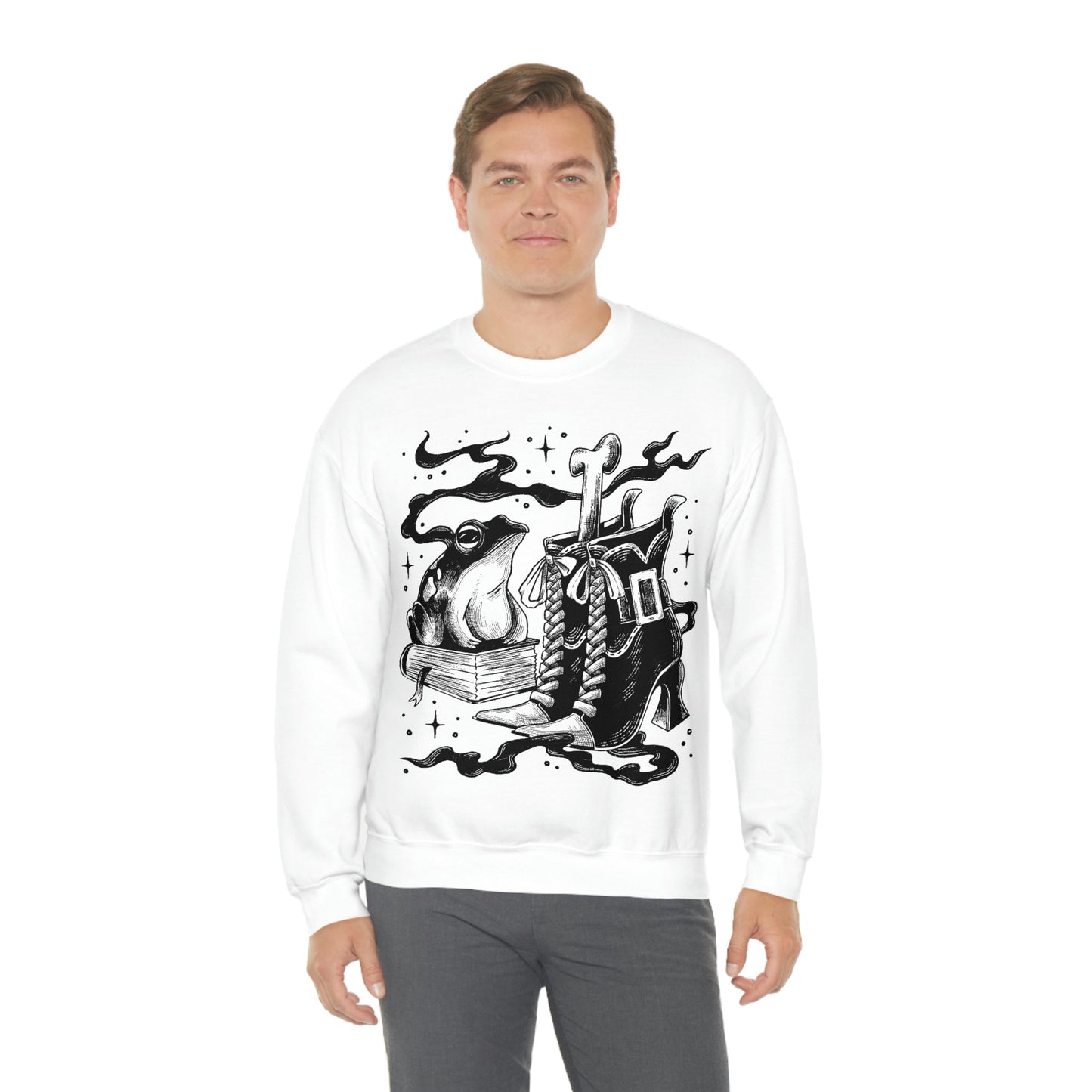 Witch Aesthetic Frog Goth Aesthetic Sweatshirt