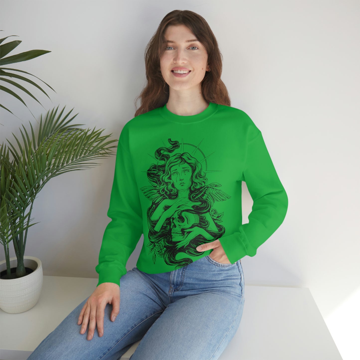 Dark Aesthetic Crying Women Sweatshirt