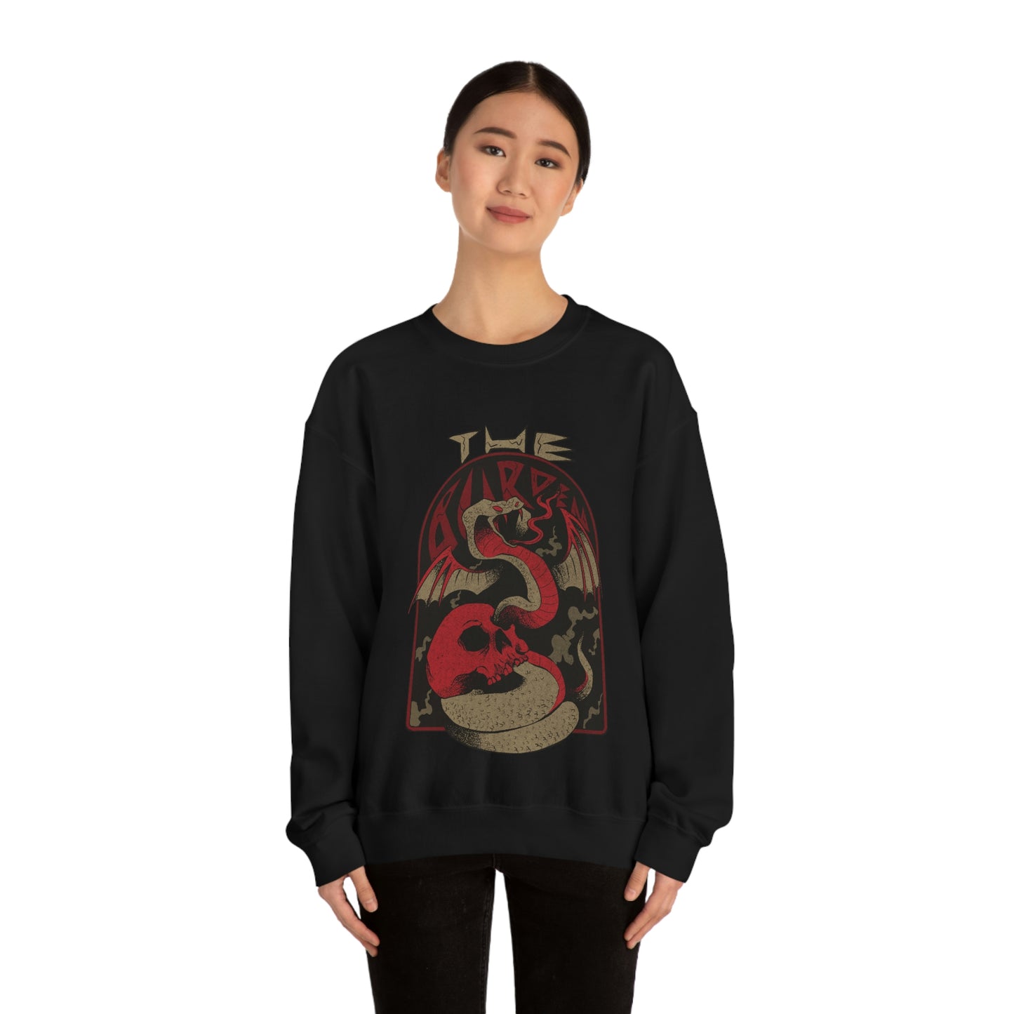 Snake and skull grunge Sweatshirt
