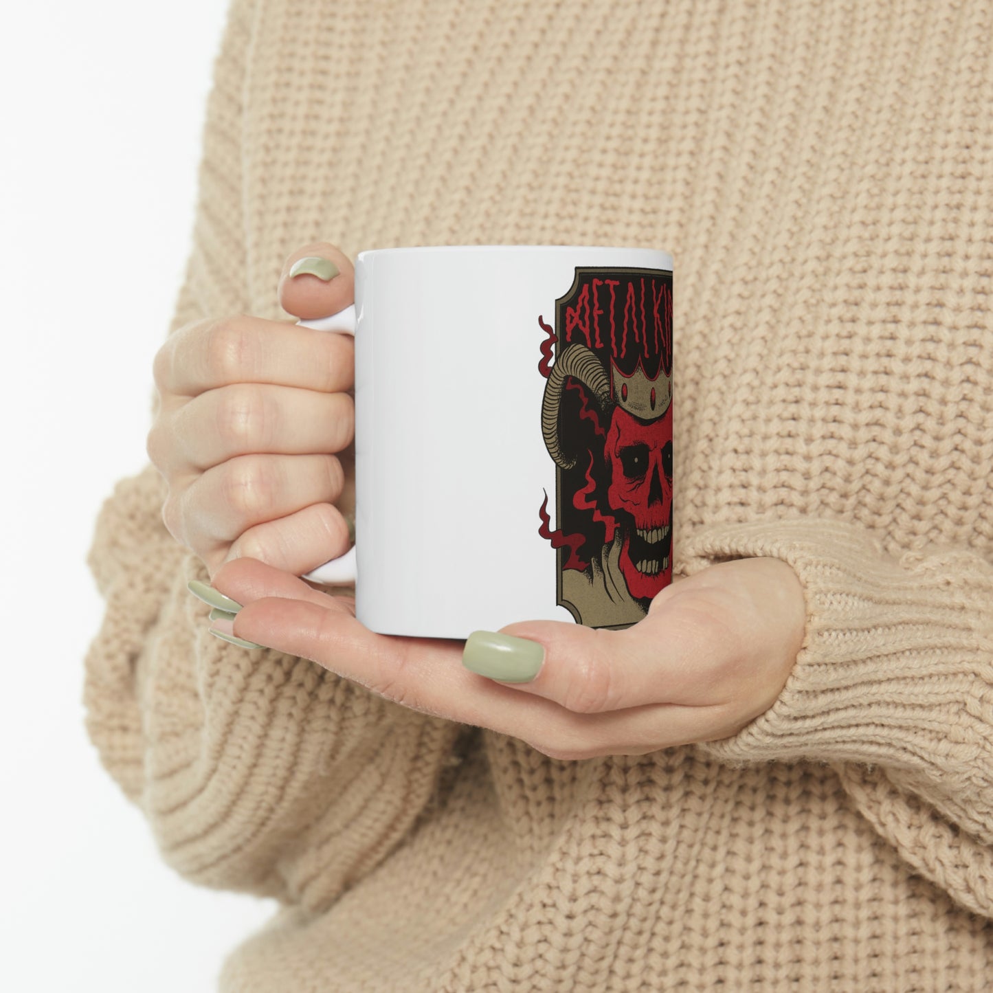 METAL KINGS BAND Goth Aesthetic White Ceramic Mug