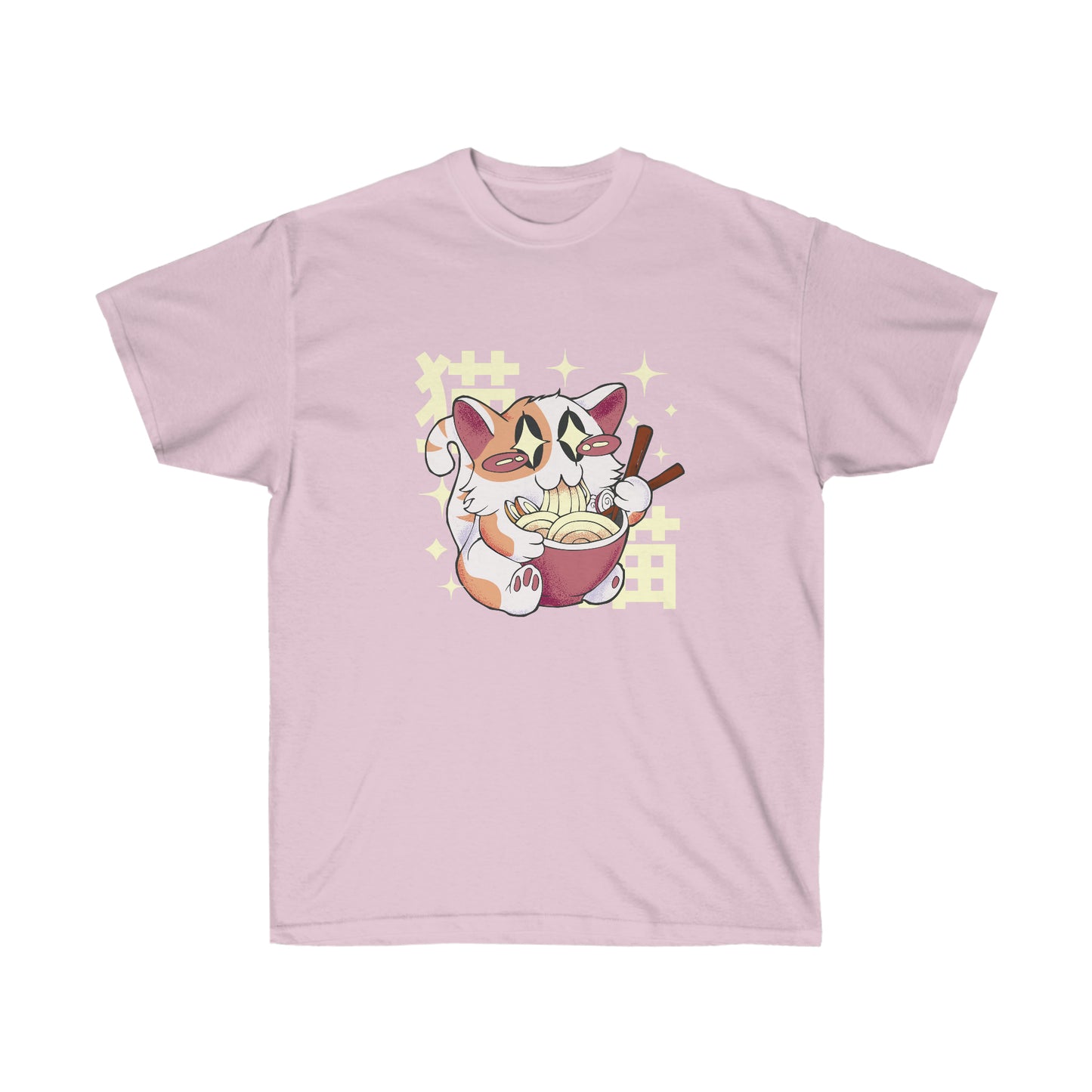 Kawaii Aesthetic Cute Cat Ramen T-Shirt