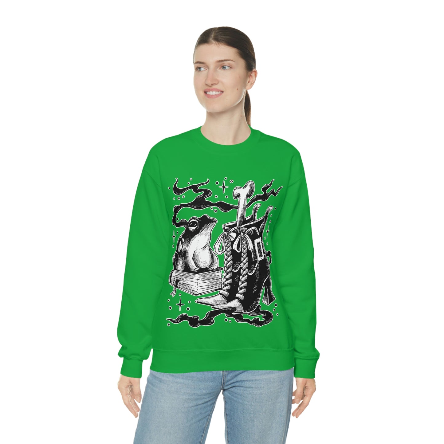 Witch Aesthetic Frog Goth Aesthetic Sweatshirt