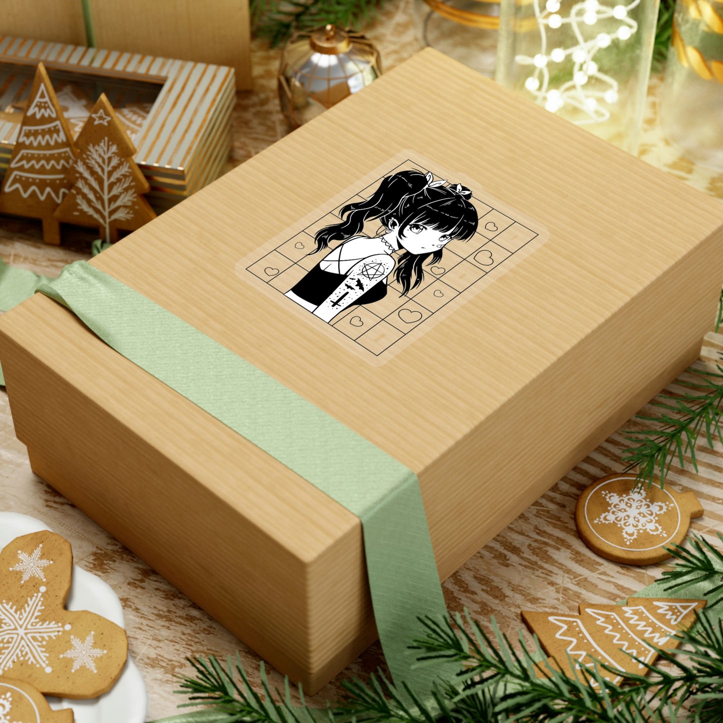 Anime Girl Goth Aesthetic Sticker