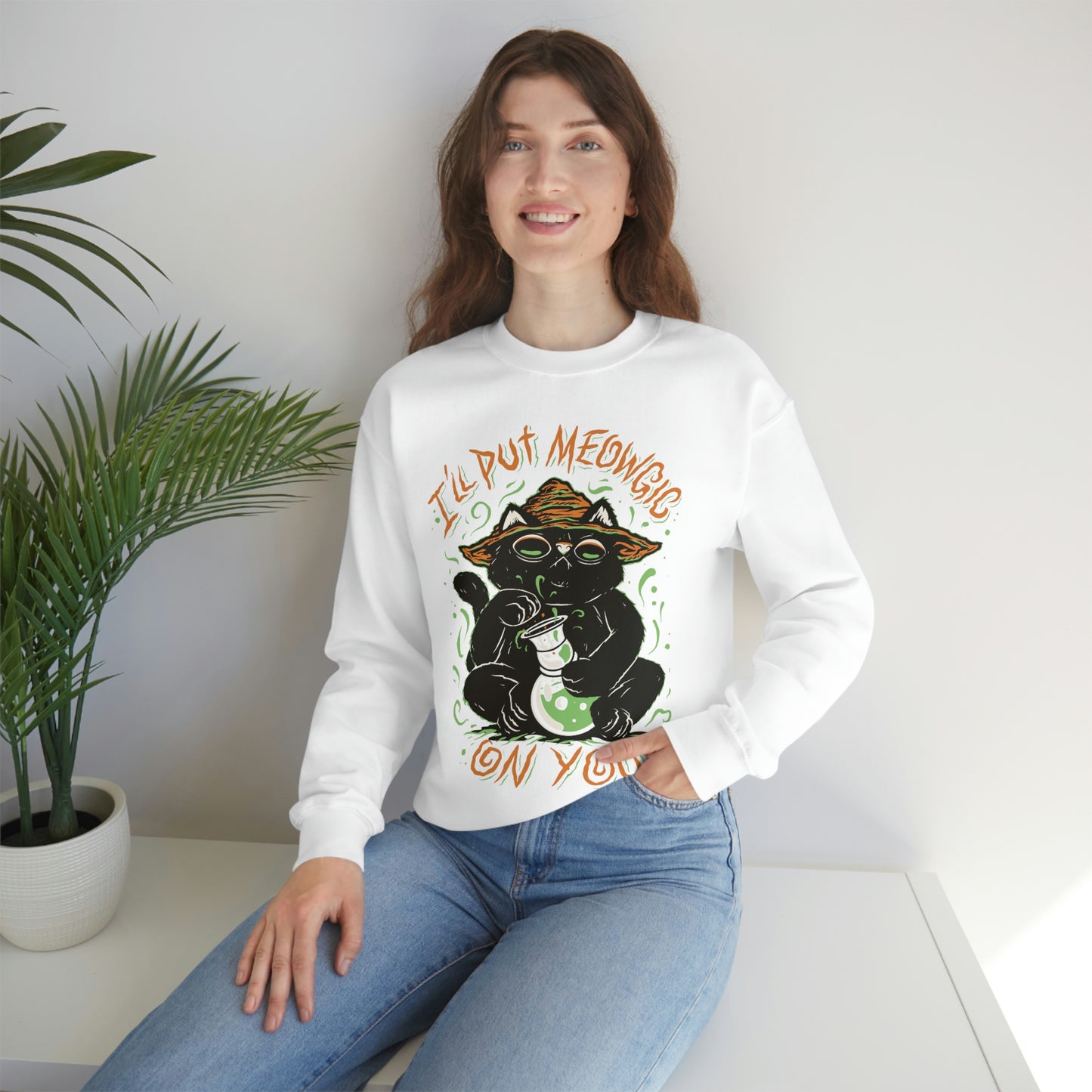 Ill put Meowgic On You Goth Aesthetic Sweatshirt