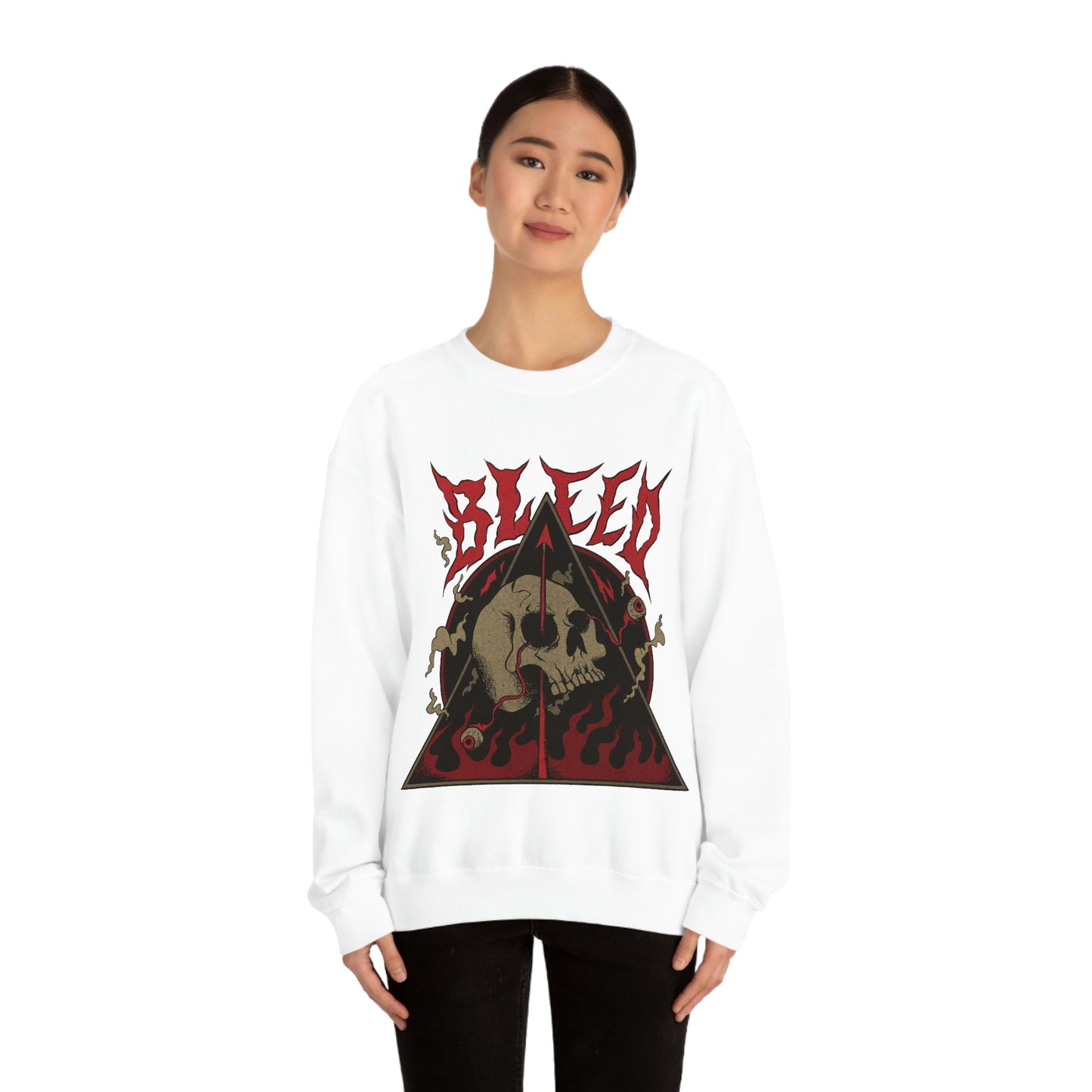 SKULL METAL BAND Goth Aesthetic Sweatshirt