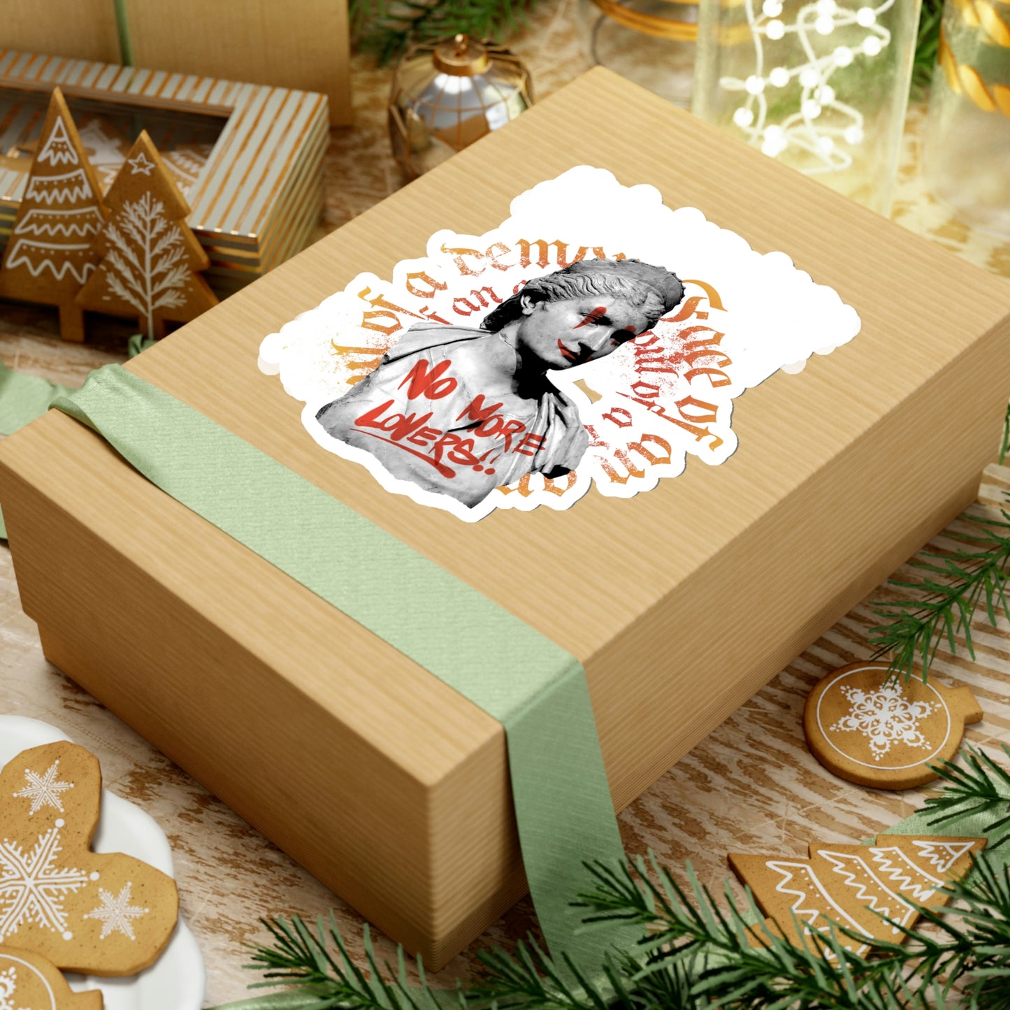 Heartbreaker Greek Statue Graffiti, Y2k Aesthetic Sticker