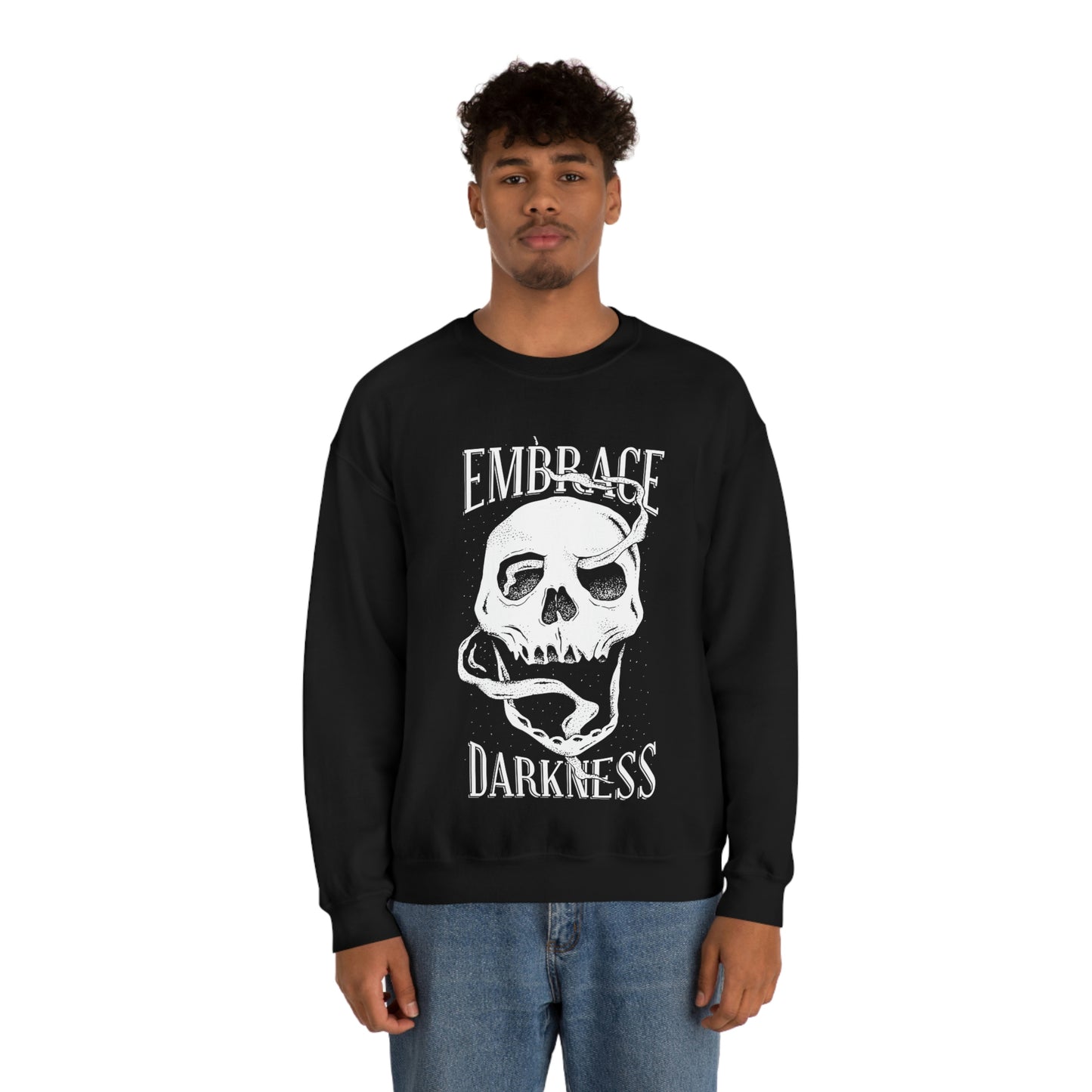 Embrace Darkness Goth Aesthetic Sweatshirt
