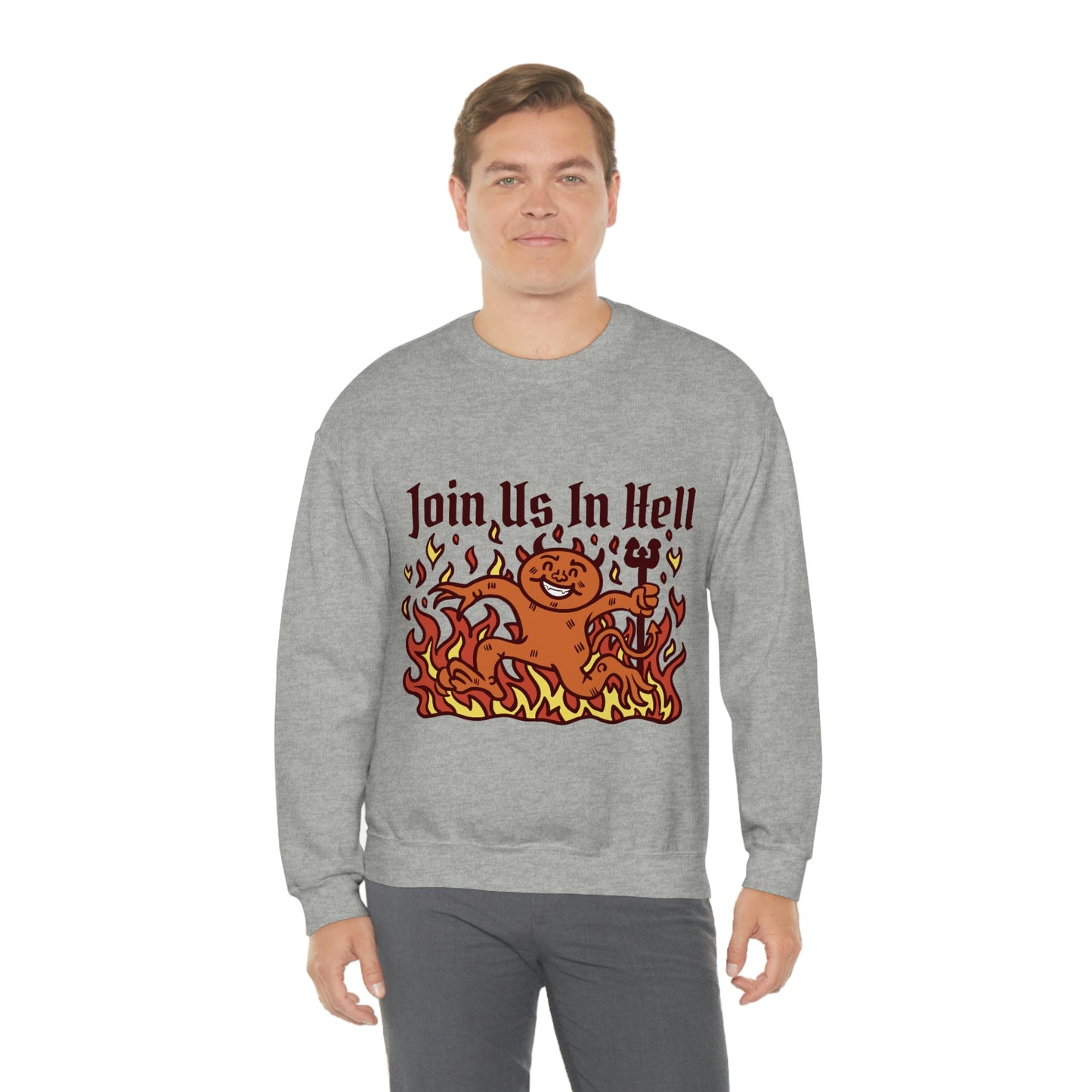 Join Us In Hell Cute Demon, Goth Aesthetic Sweatshirt