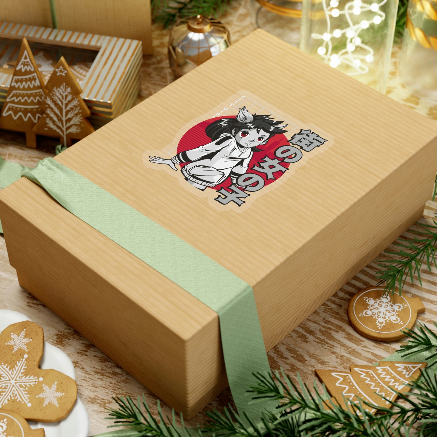 Japanese Aesthetic Anime City Girl Sticker