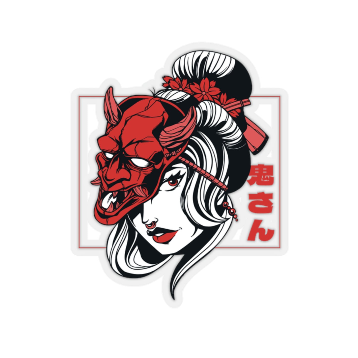 Japanese Aesthetic Women Sticker