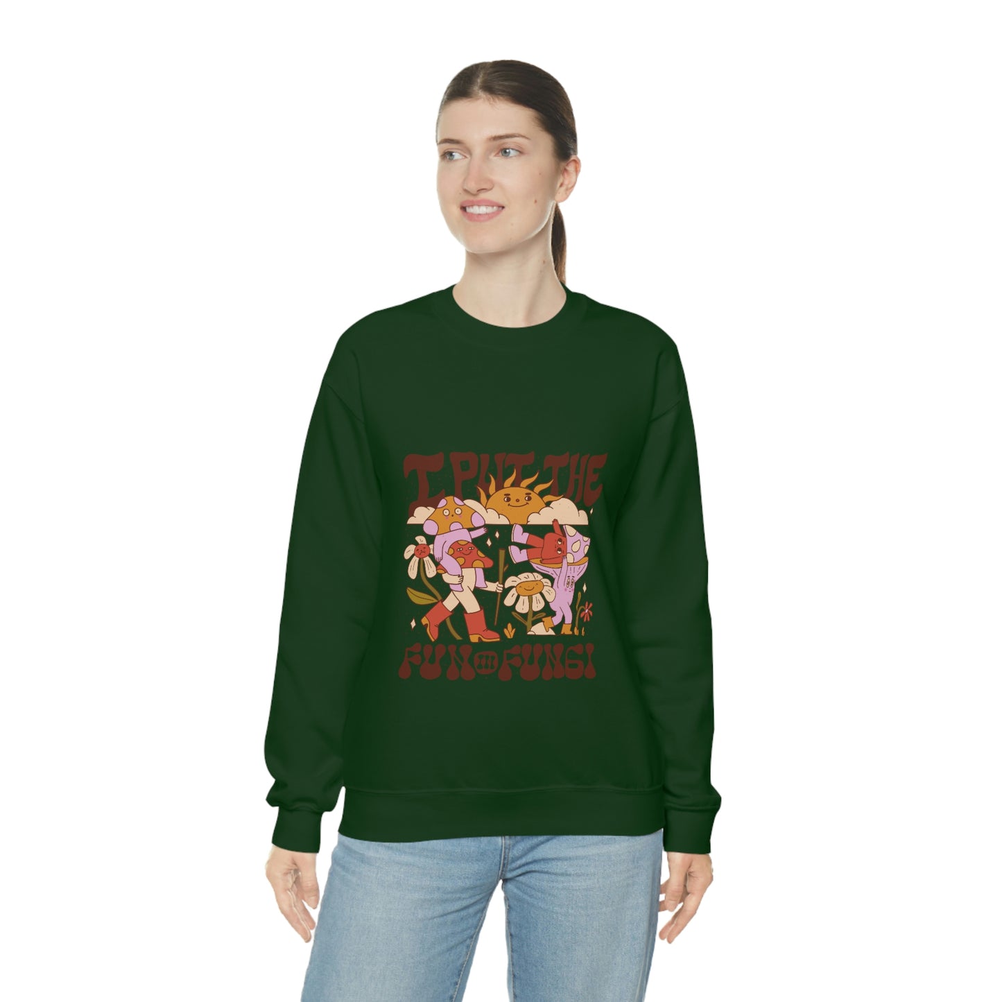Cottagecore I Put The Fun In Fungi Sweatshirt
