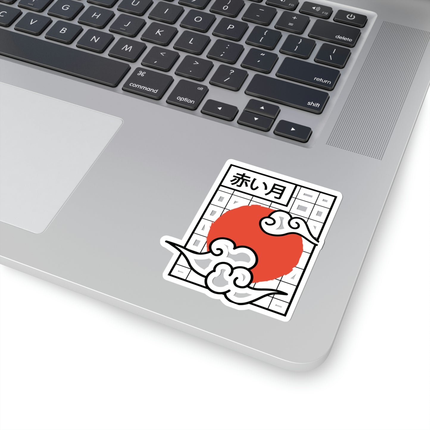 Japanese Aesthetic Redmoon Sticker
