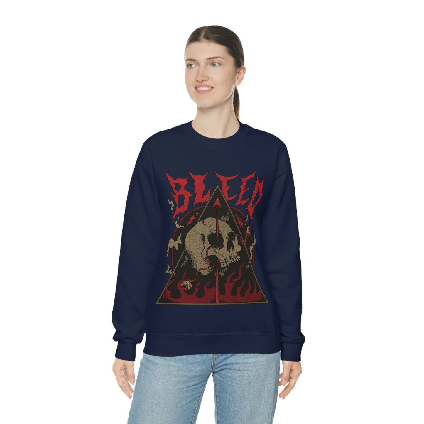 SKULL METAL BAND Goth Aesthetic Sweatshirt