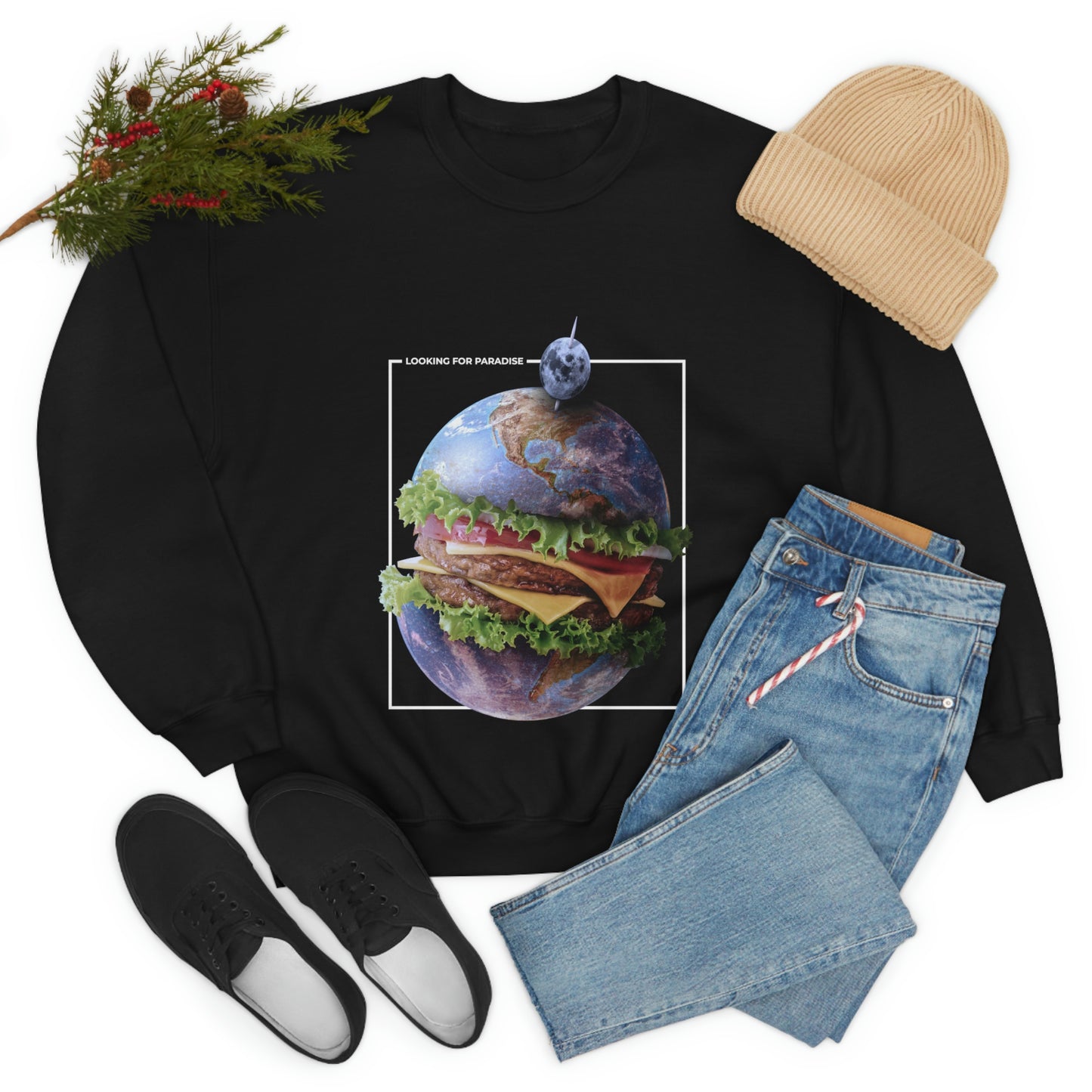 Planet Home Hamburger Y2k Aesthetic Sweatshirt