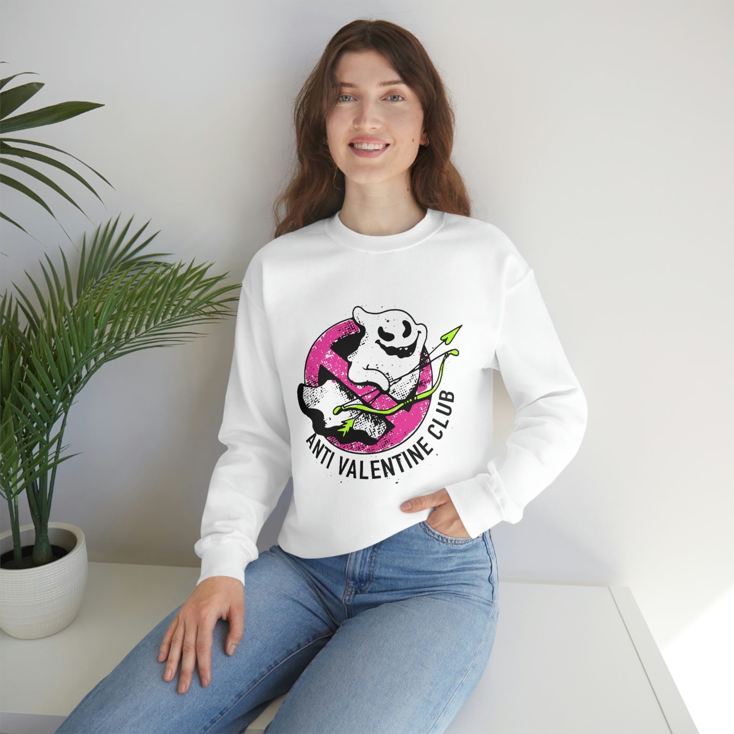 Anti Valentines CLub Ghost Sweatshirt