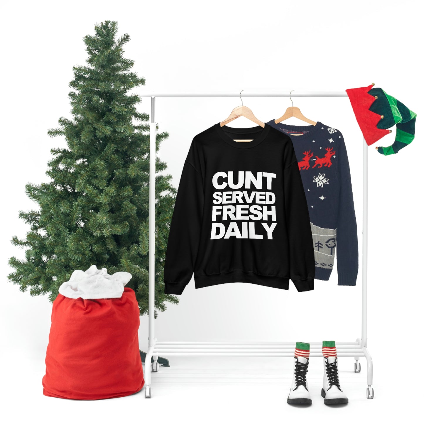 Cunt Served Fresh Daily Shirt, Y2k Aesthetic Sweatshirt
