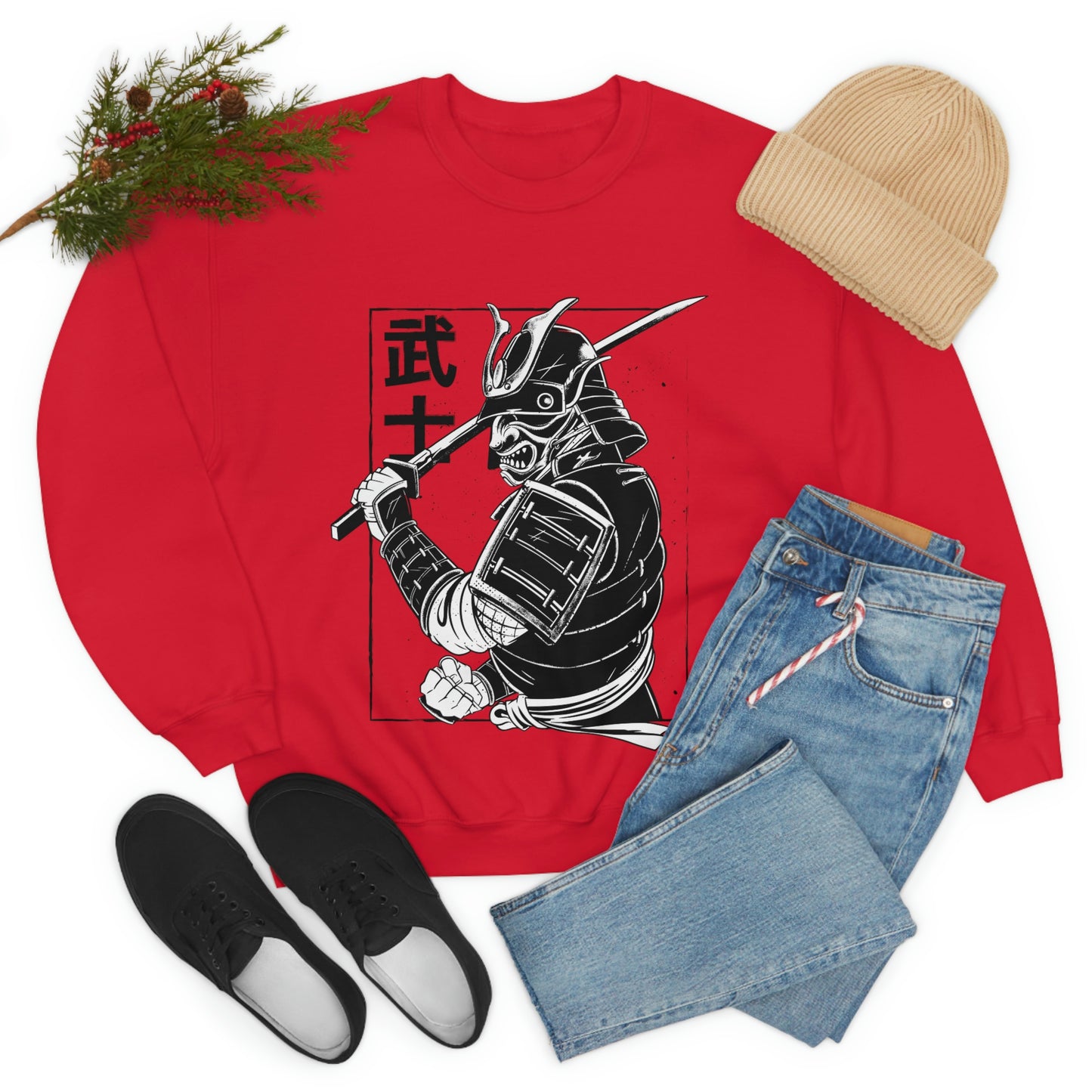 Japanese Aesthetic Japan Samurai Graphic Sweatshirt