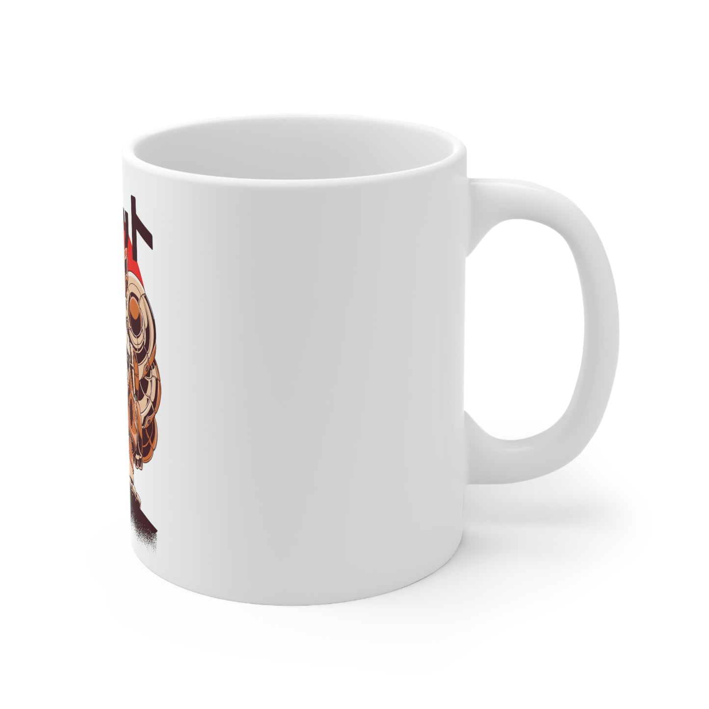 Cute Shiba Robot Pastel Kawaii Aesthetic, Yami Kawaii, Japanese Aesthetic Otaku White Ceramic Mug 11oz