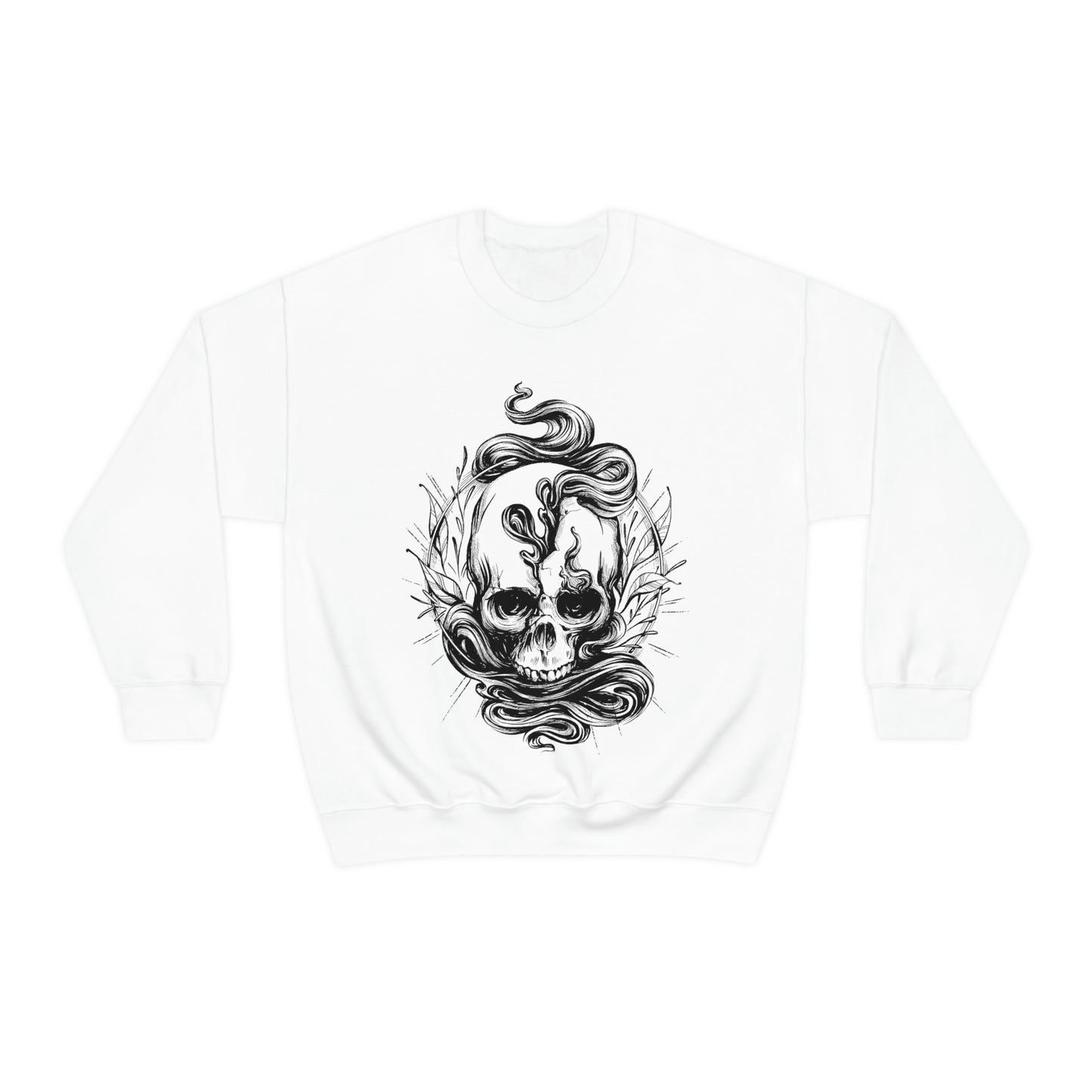 Gothic Skull, Goth Aesthetic Sweatshirt