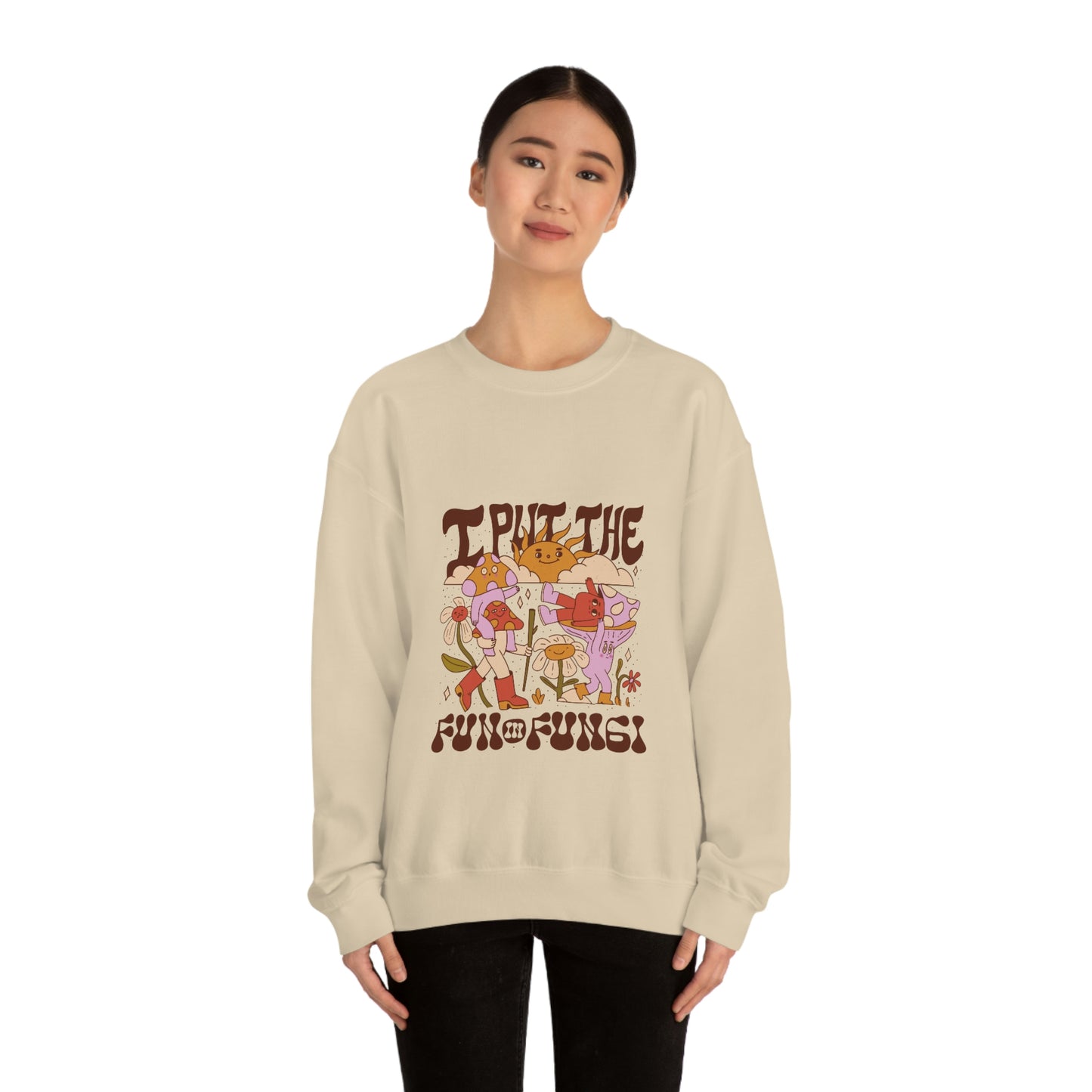 Cottagecore I Put The Fun In Fungi Sweatshirt