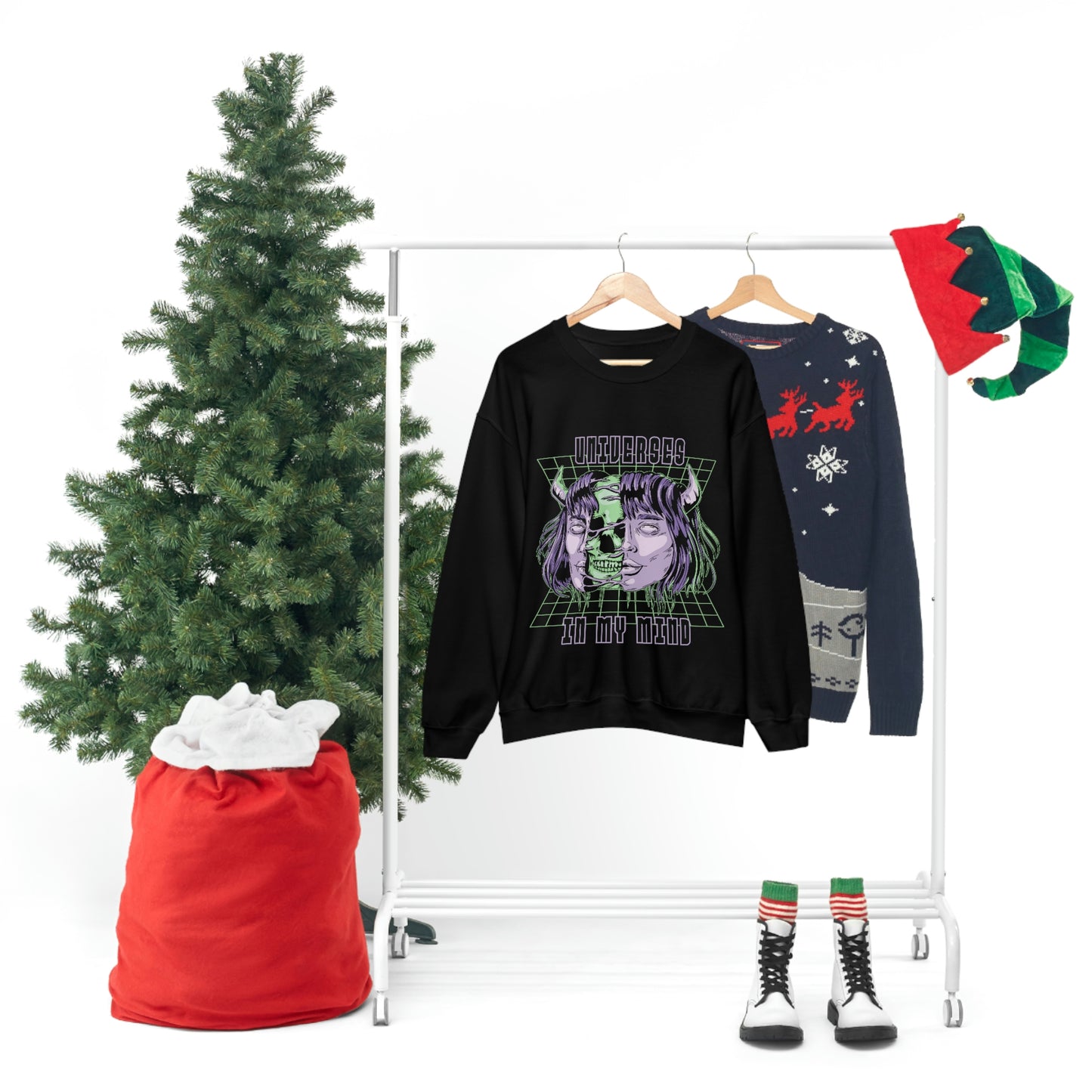 Universes In My Mind Pastel Goth Aesthetic Cyber Sweatshirt