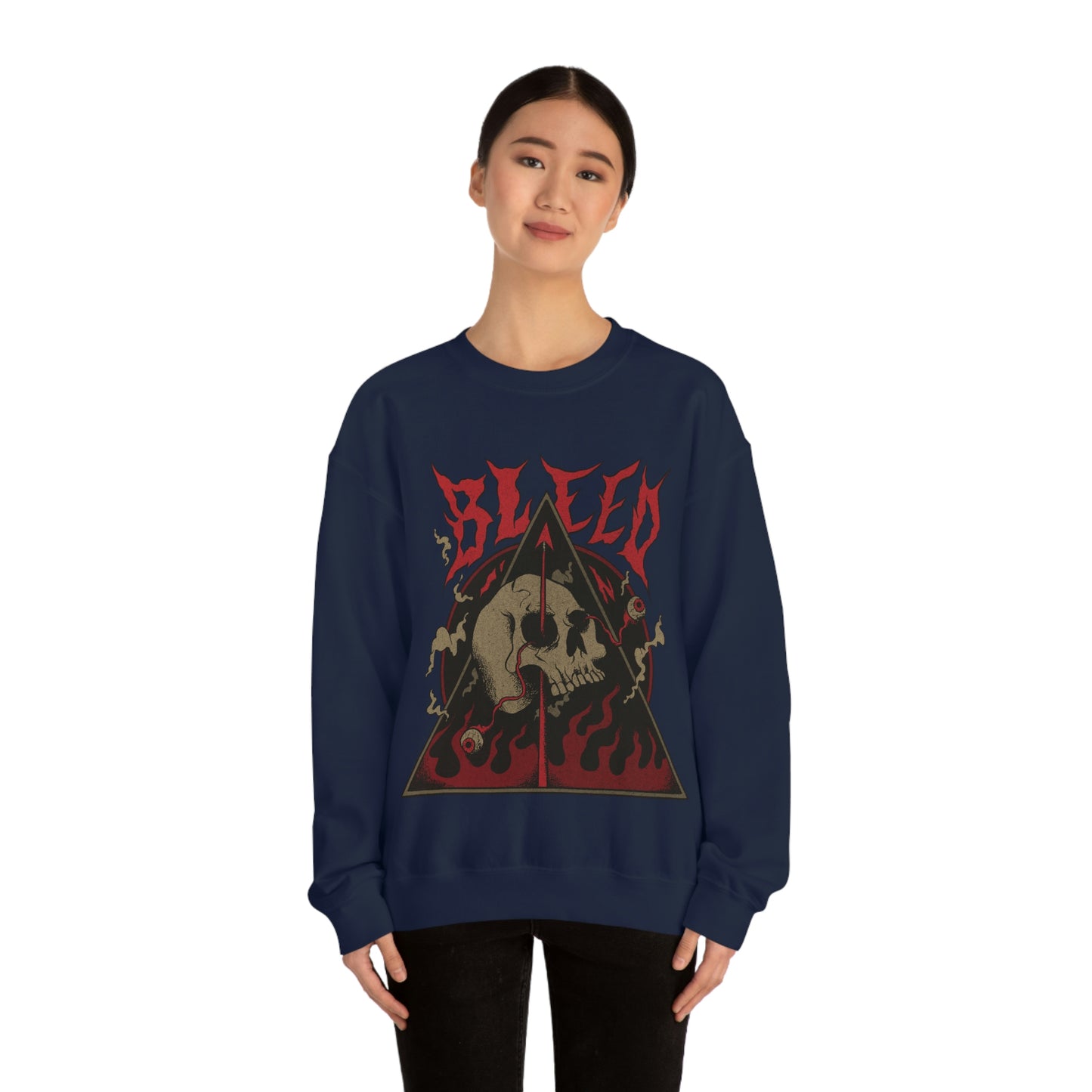 SKULL METAL BAND Goth Aesthetic Sweatshirt