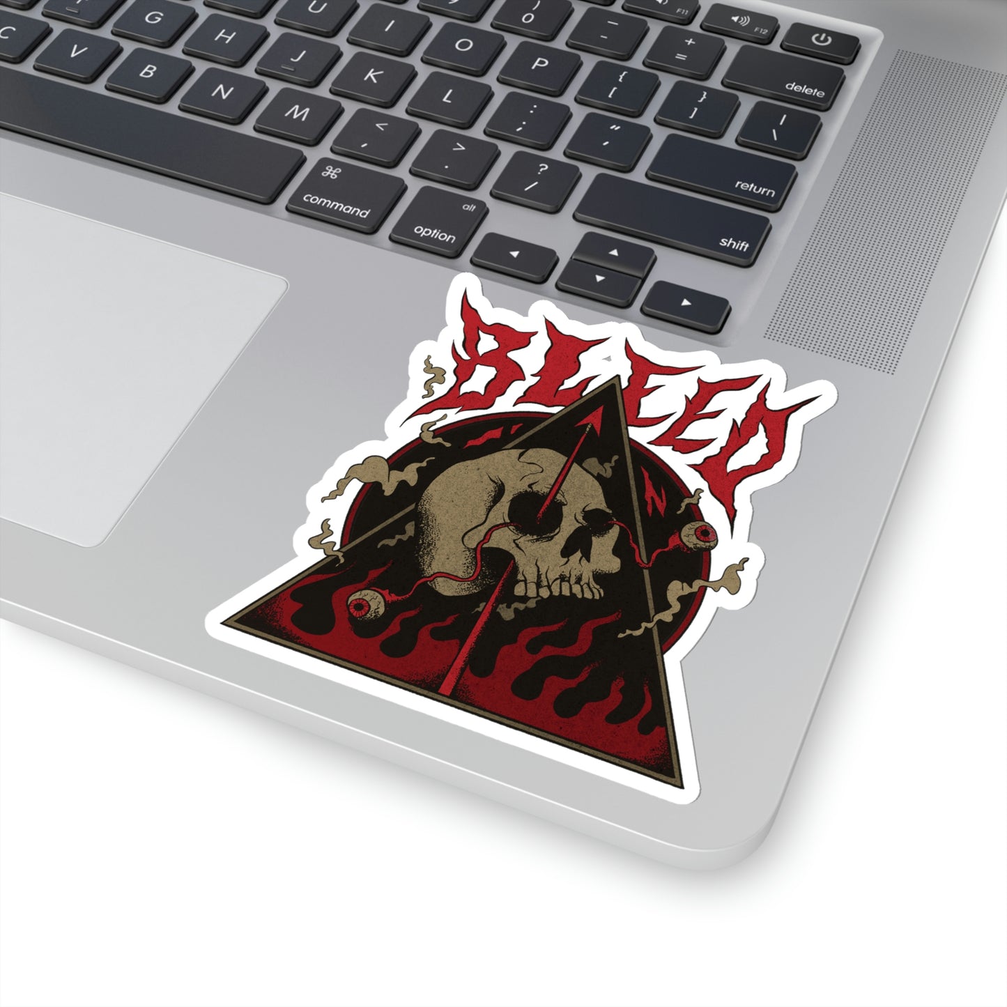 SKULL METAL BAND Goth Aesthetic Sticker